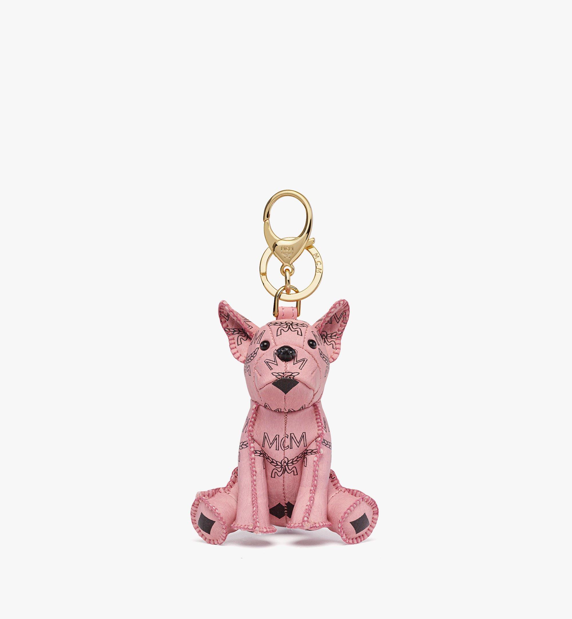 MCM Porte-clés bouledogue français Aren en Visetos Pink MXZFSTA10PZ001 Plus de photos 1