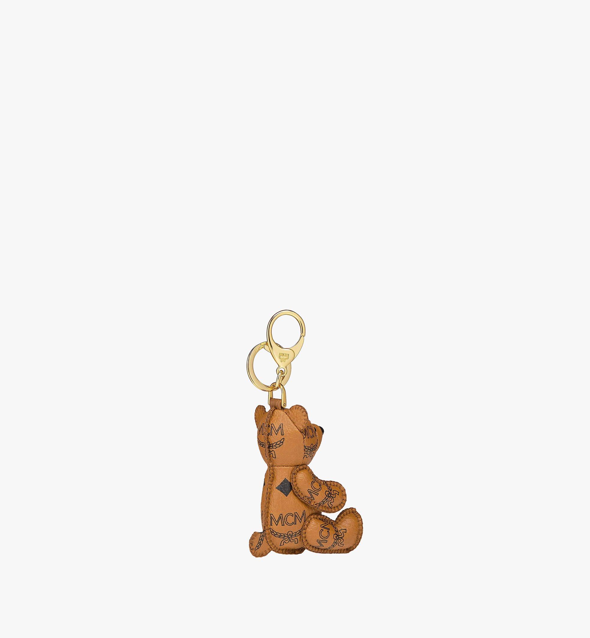 One Size MCM Park Bear Charm in Visetos Cognac | MCM ®JP