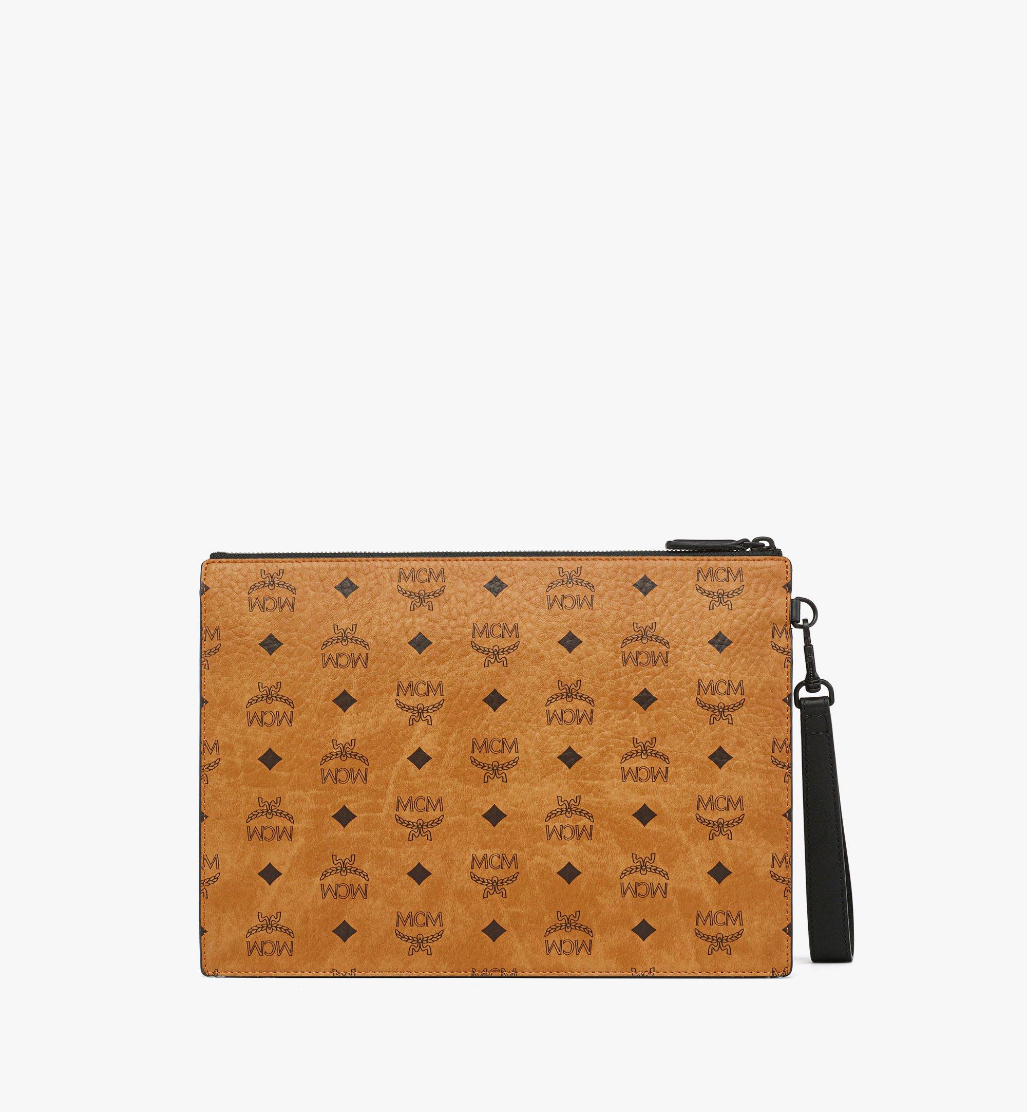 MCM Year of the Snake Wristlet Pouch in Visetos Cognac MXZFSUP01CO001 Alternate View 2