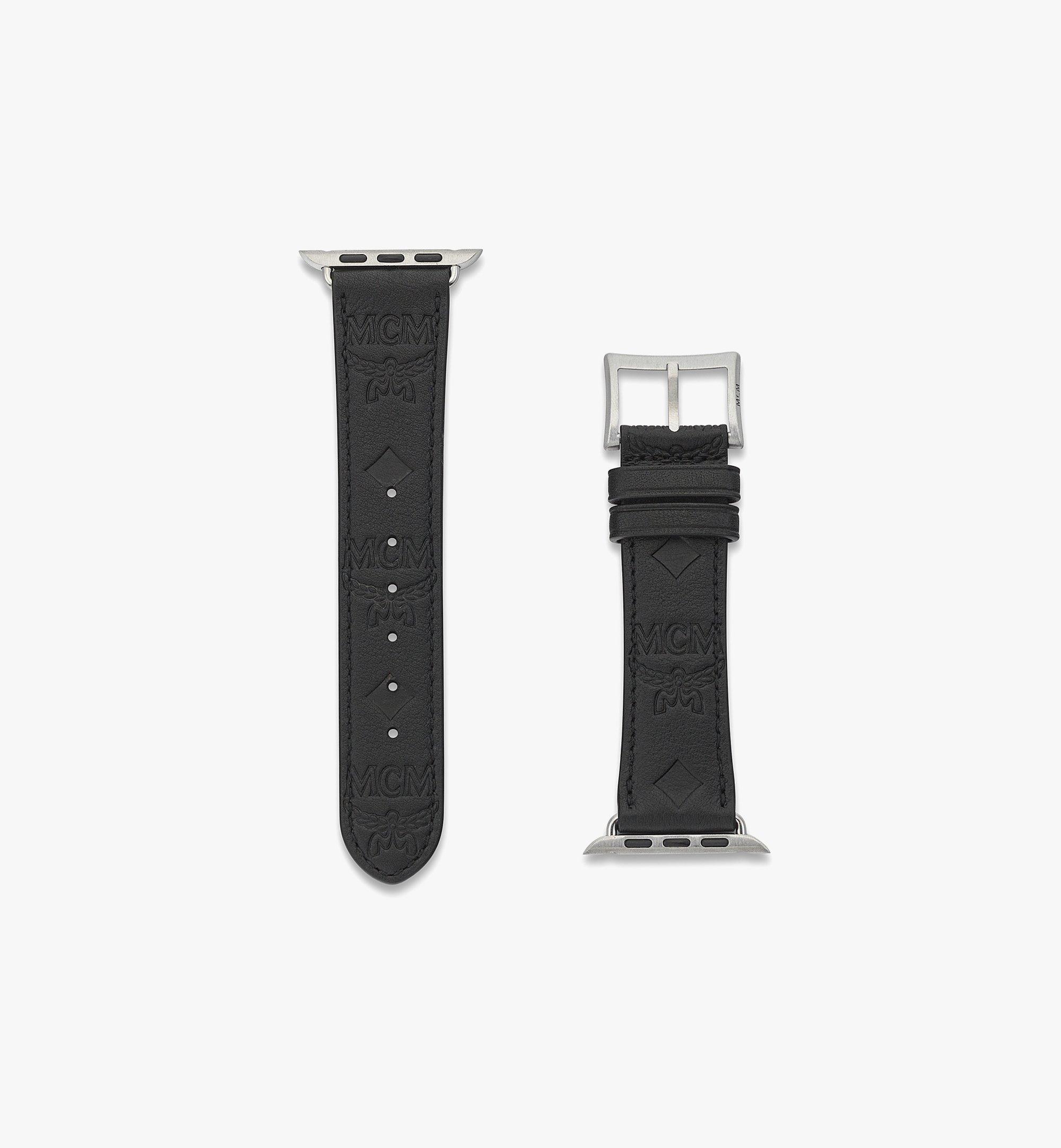 Apple Watch Band Embossed Monogram Leather