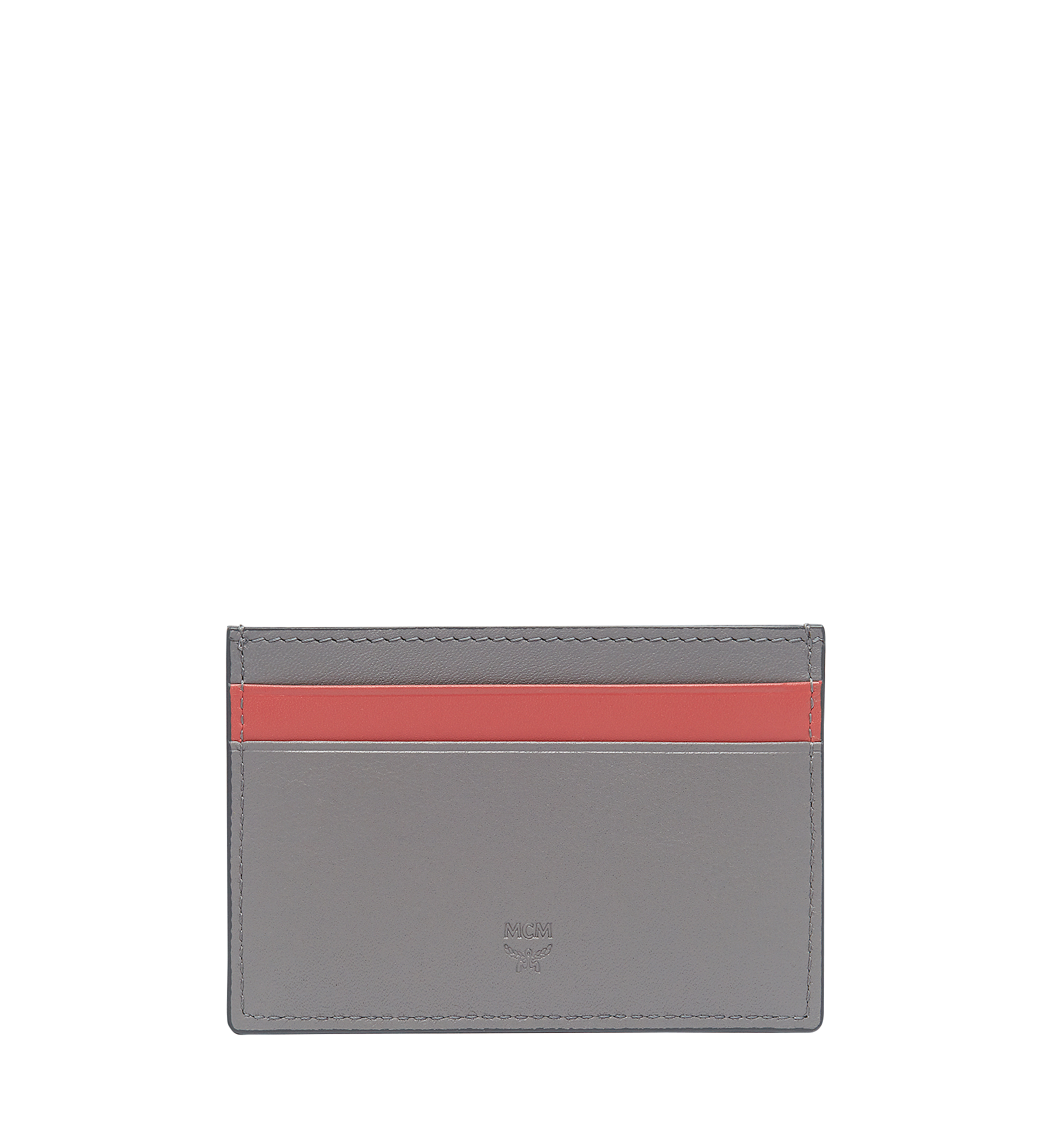 MCM Star Eyed Bunny Card Case in Leather Grey MYA7AXL51SS001 Alternate View 2