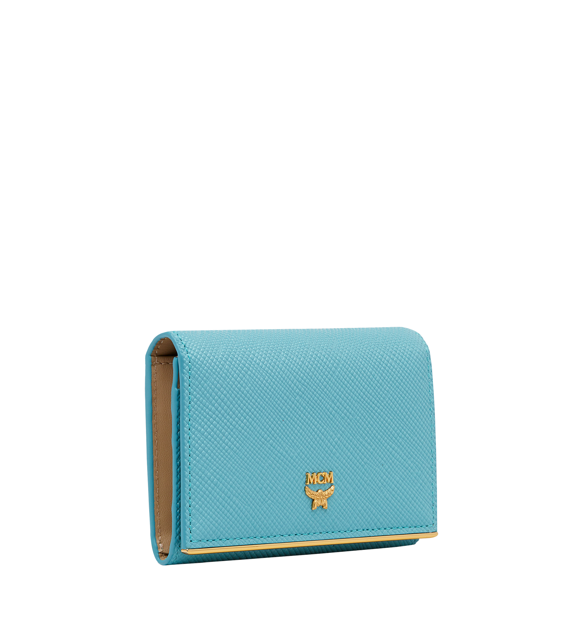 MCM Casablanca Card Case in Textured Leather Blue MYA8SCB01HS001 Noch mehr sehen 1