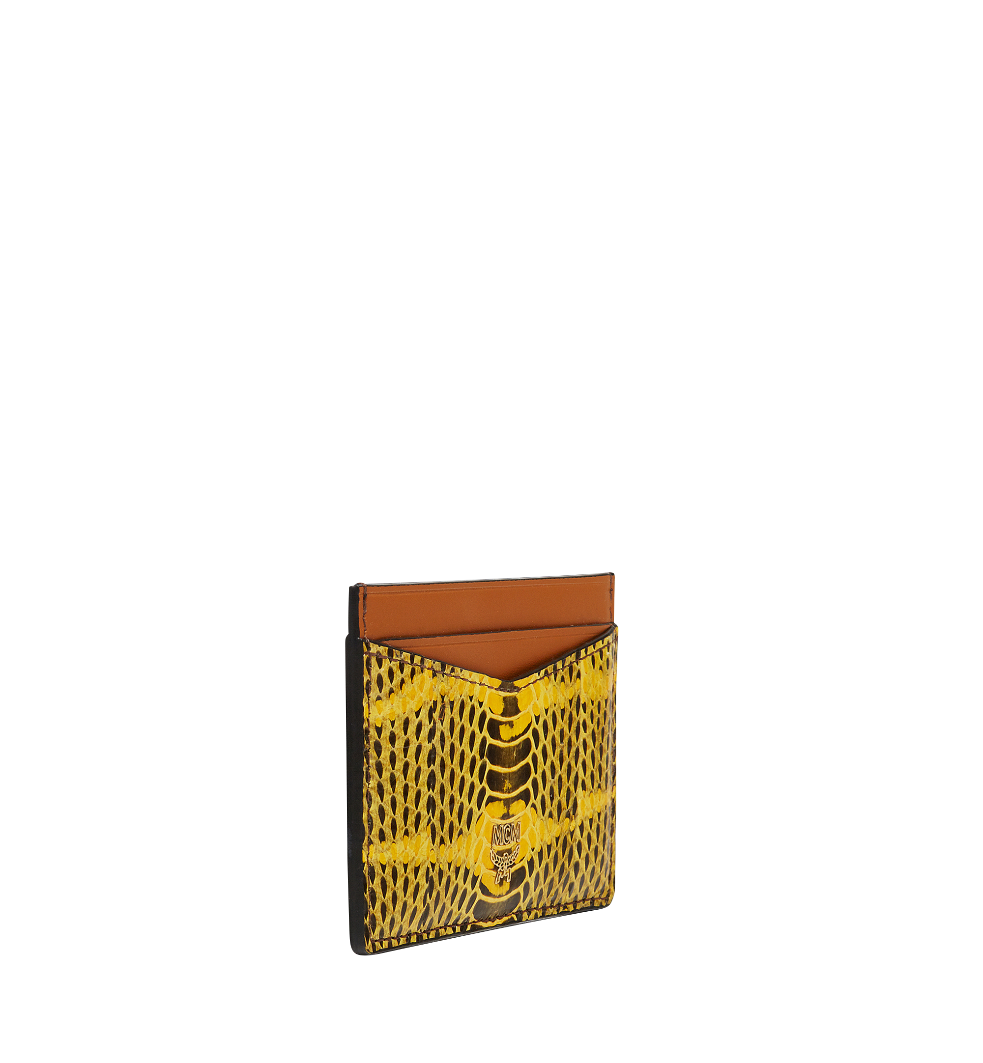 MCM Tracy Card Case in Exotic Leather Yellow MYA8SPA27YW001 Alternate View 1