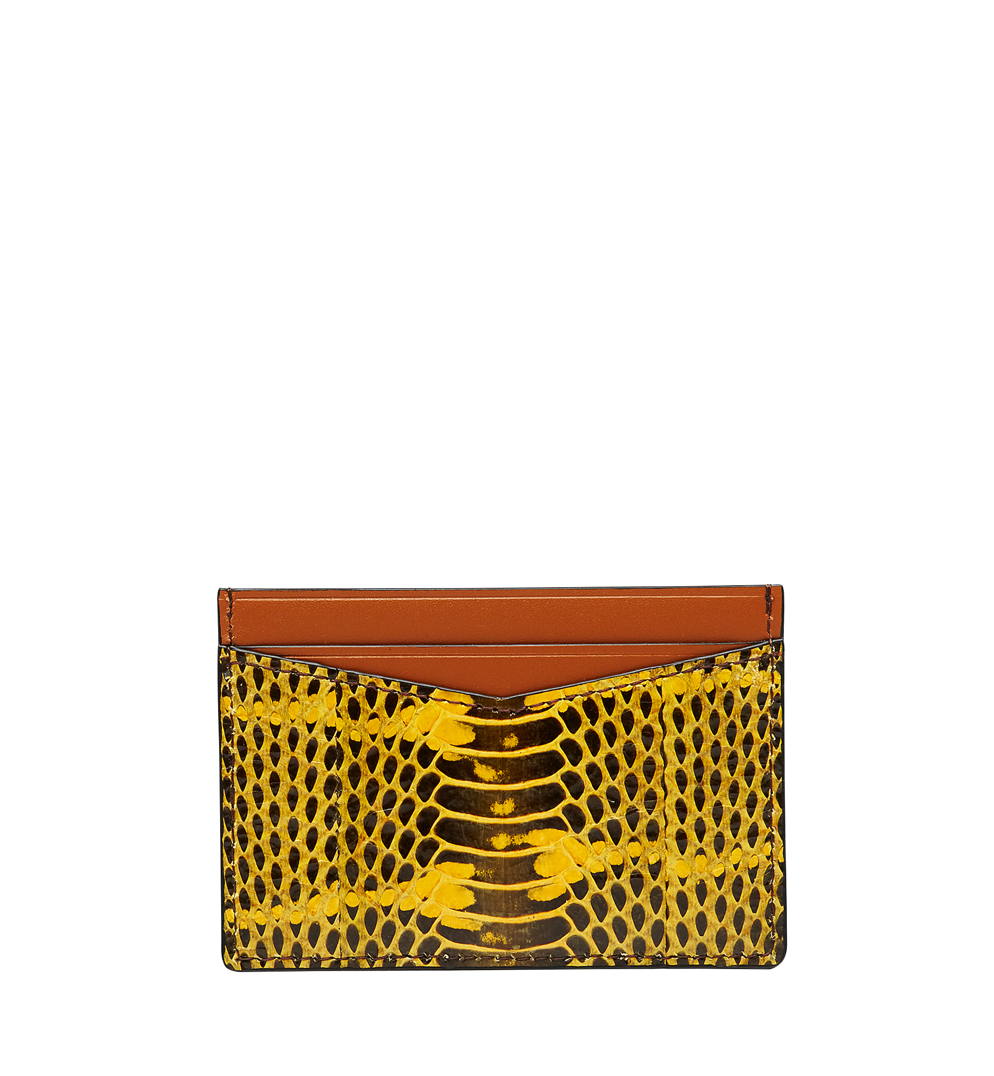 MCM Tracy Card Case in Exotic Leather Yellow MYA8SPA27YW001 Alternate View 2