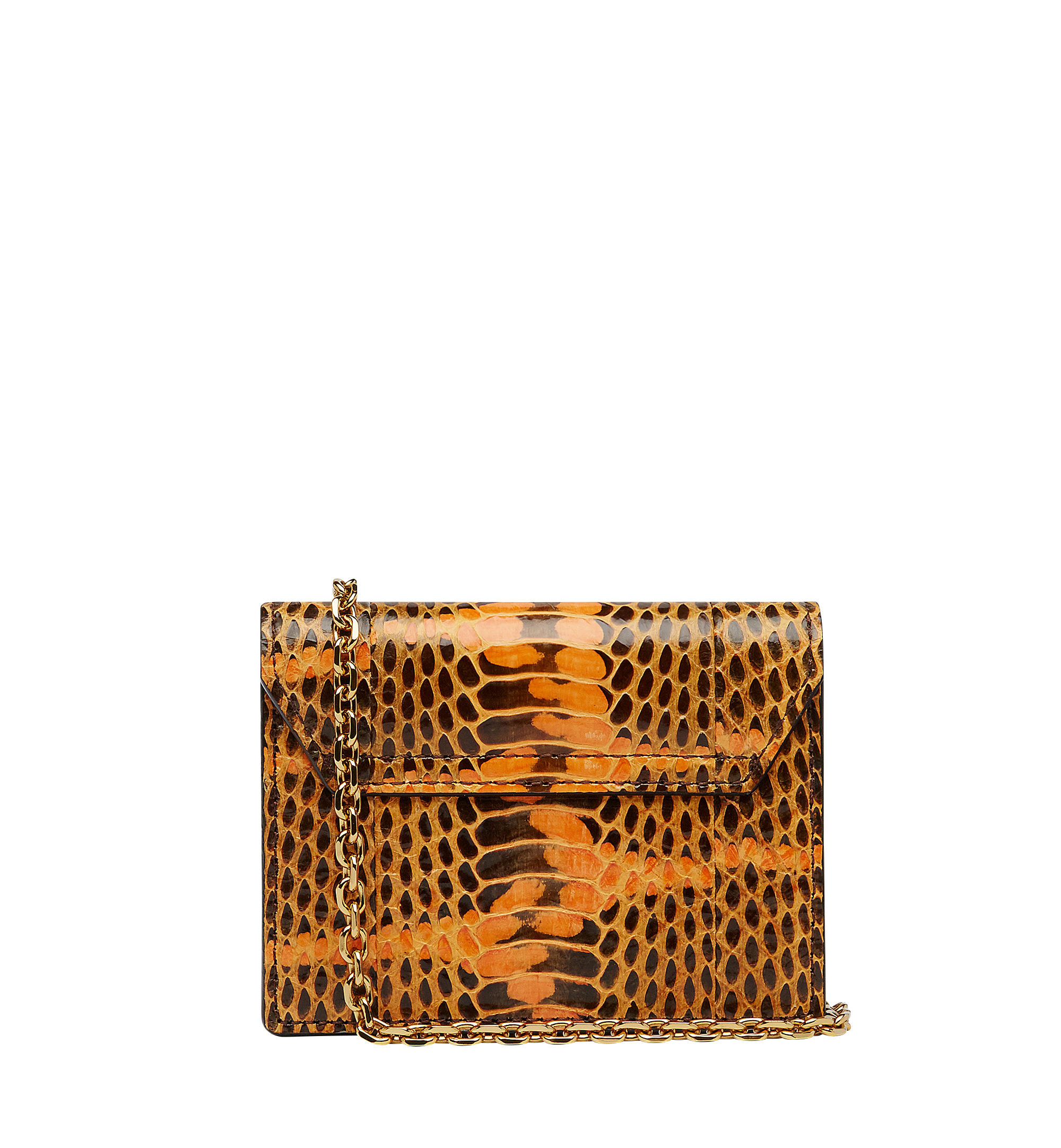 MCM Étui à cartes accordéon Tracy en cuir exotique ORANGE MYA8SPA75OR001 Plus de photos 2