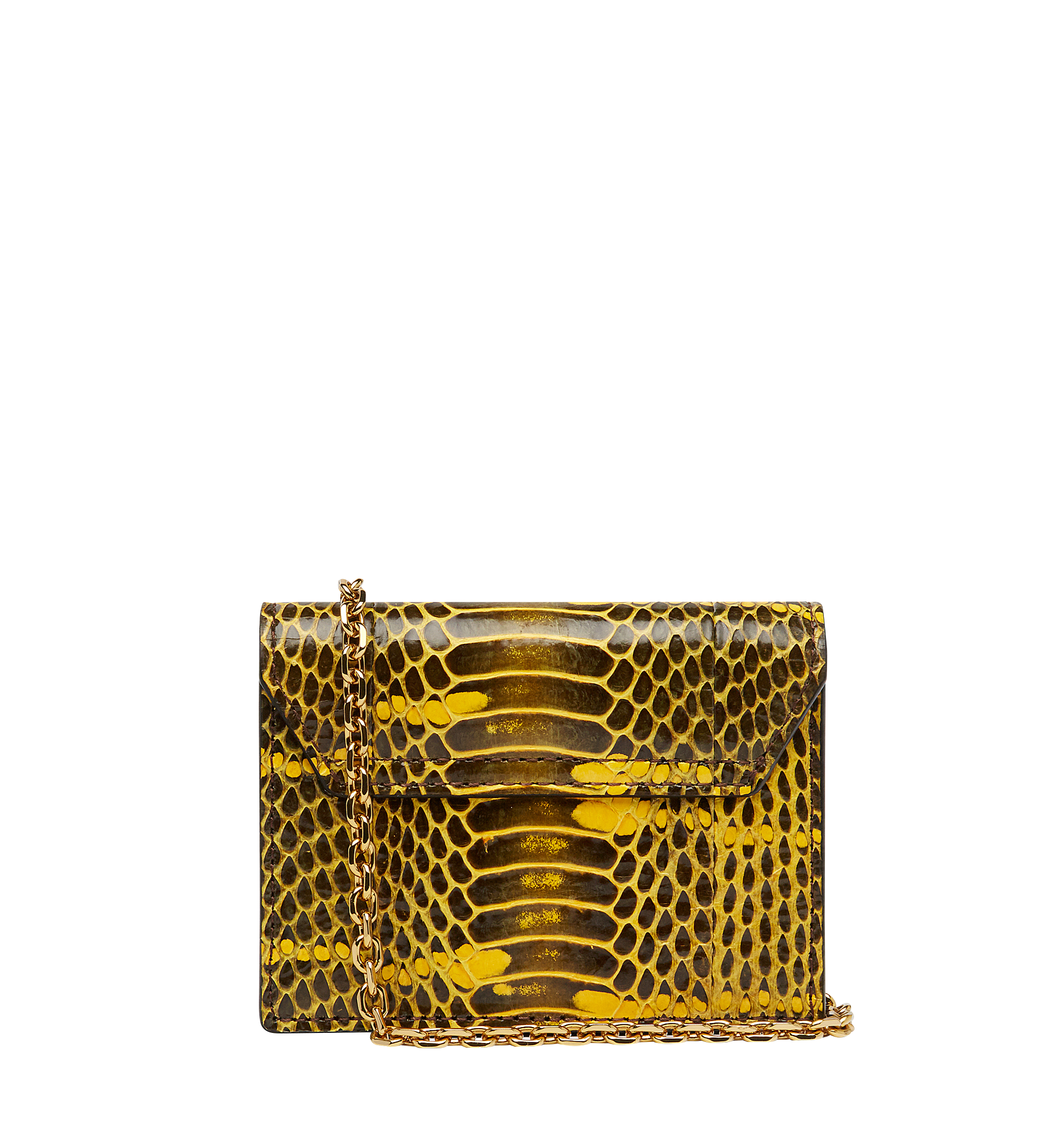 MCM Tracy Accordion Card Case in Exotic Leather Yellow MYA8SPA75YW001 Alternate View 2