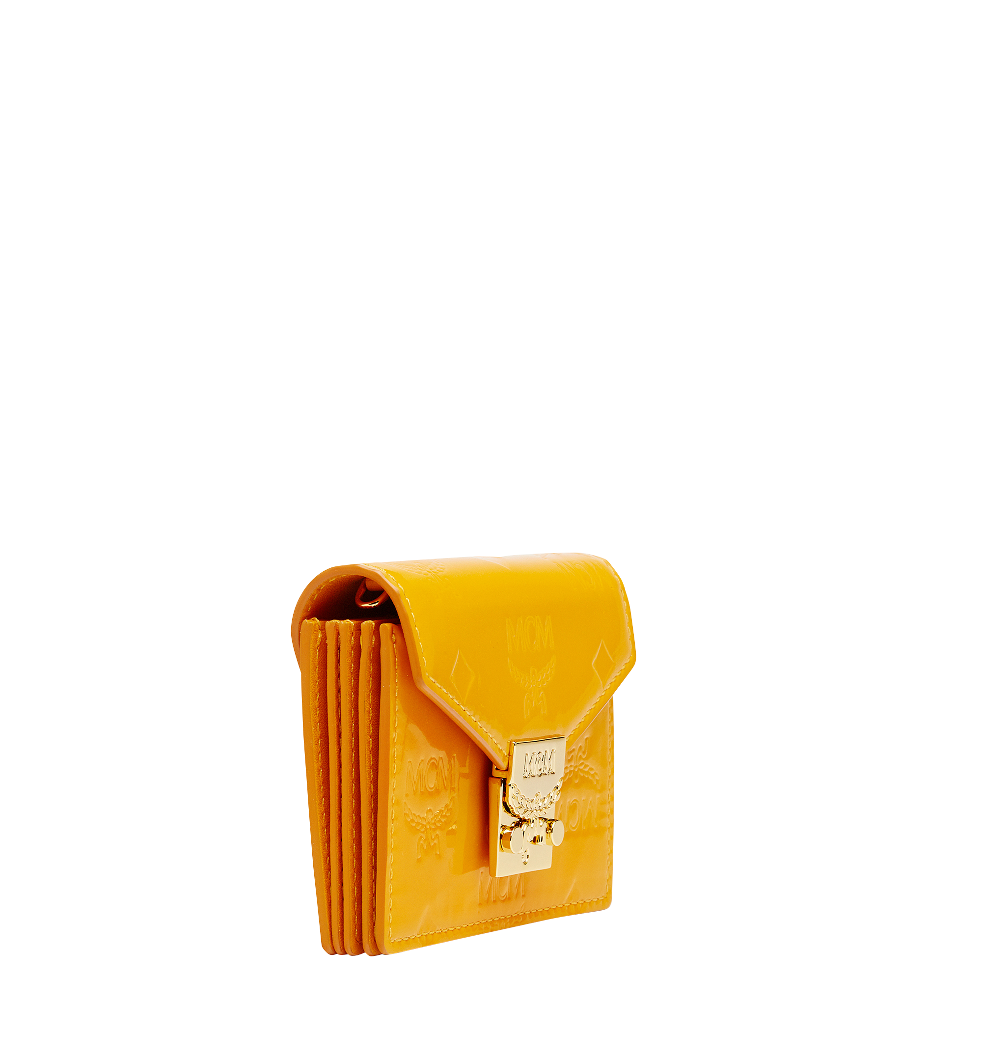 MCM Tracy Accordion Card Case in Monogram Leather Yellow MYA8SPA85YX001 Alternate View 1