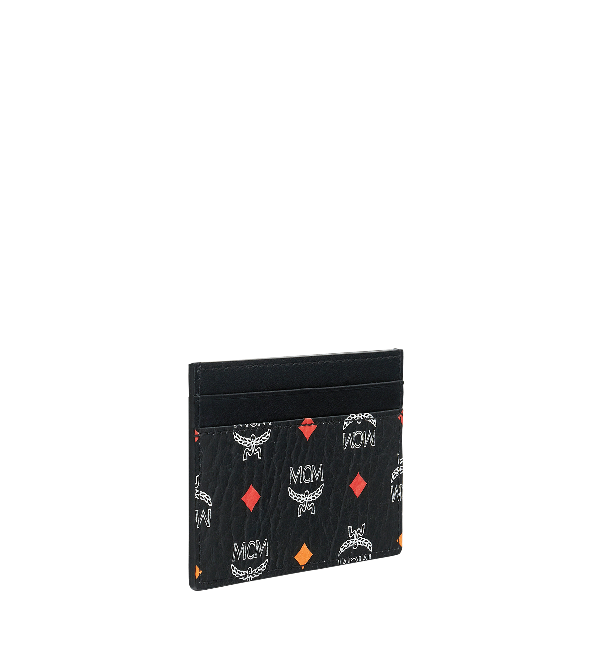 MCM Card Case in Skyoptic Visetos Black MYA9SSV67BA001 Alternate View 1