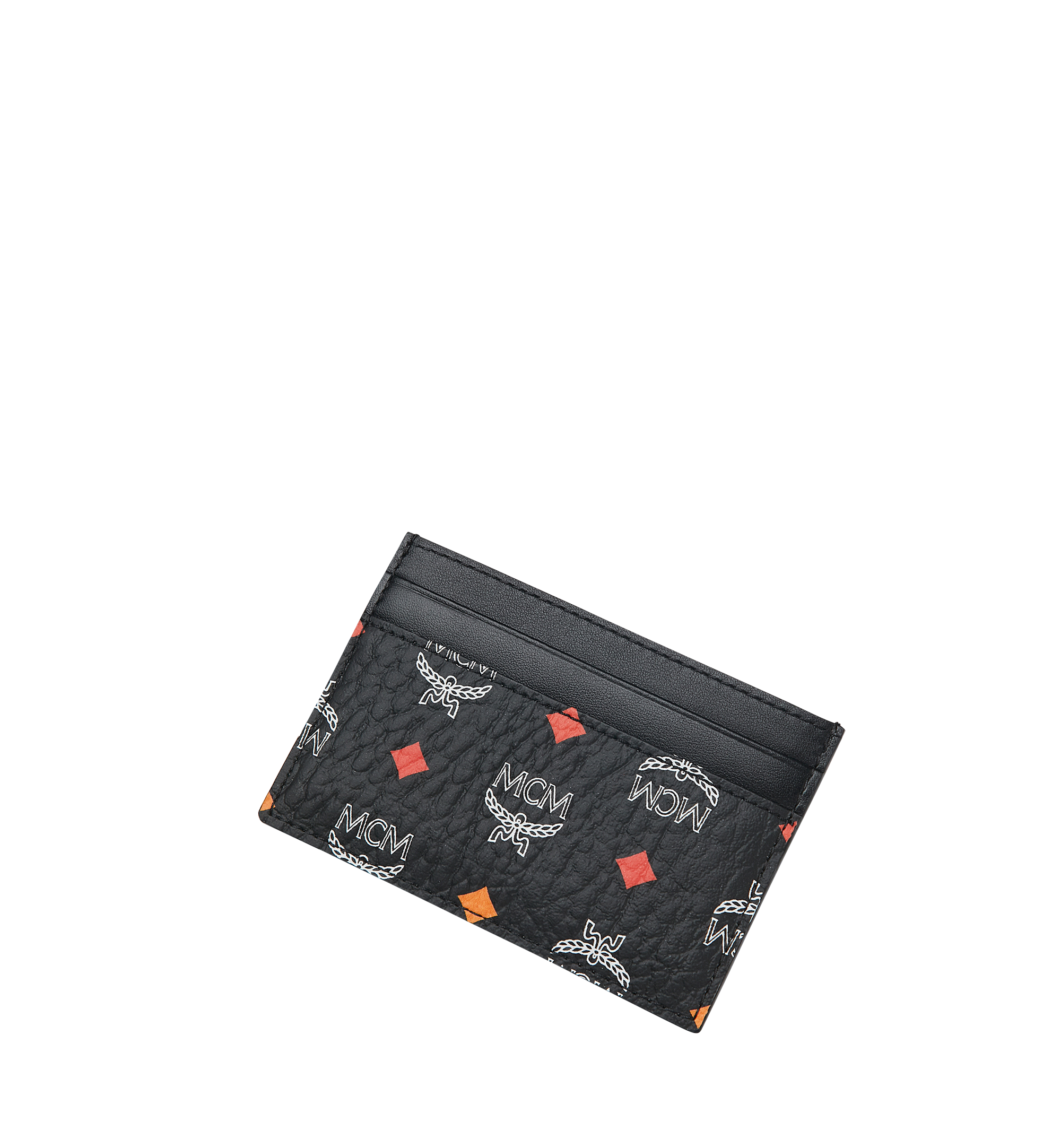 MCM Card Case in Skyoptic Visetos Black MYA9SSV67BA001 Alternate View 3