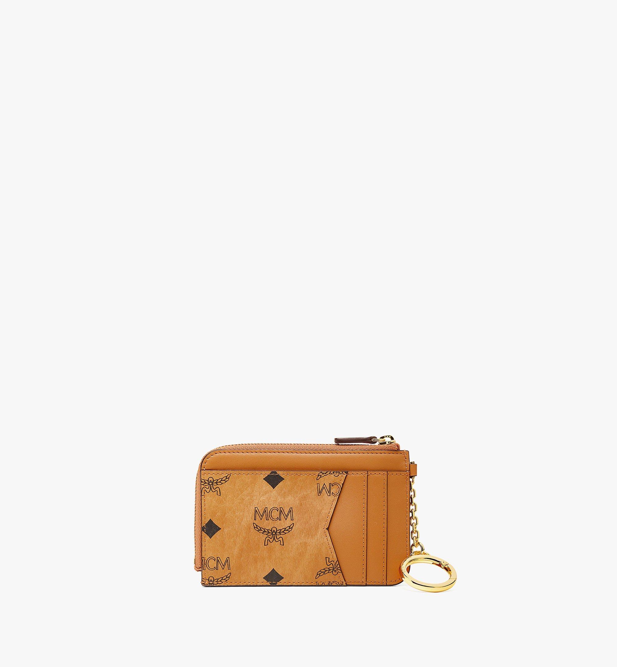 MCM Patricia Visetos Zip Card Case