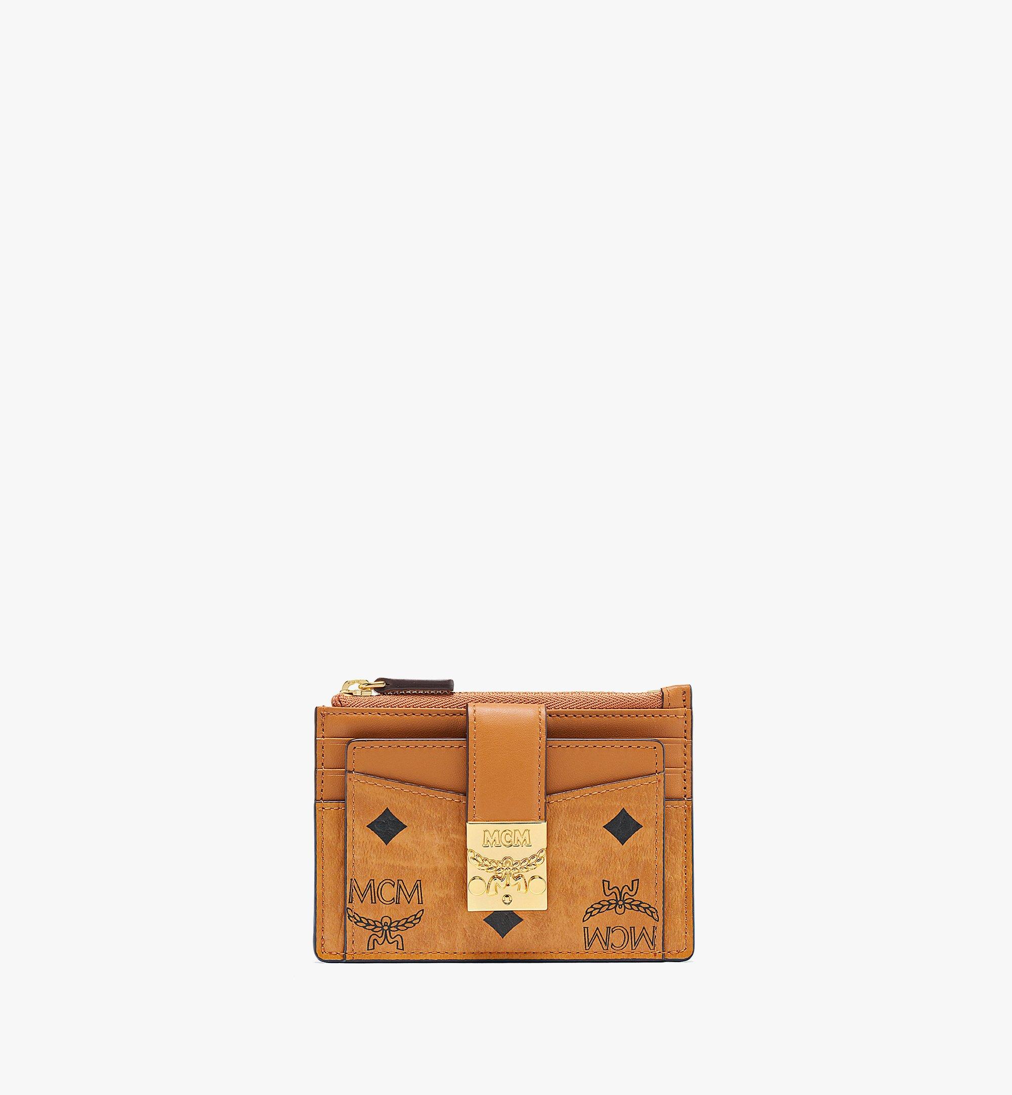 Mcm Patricia Mini Visetos Card Case Wallet