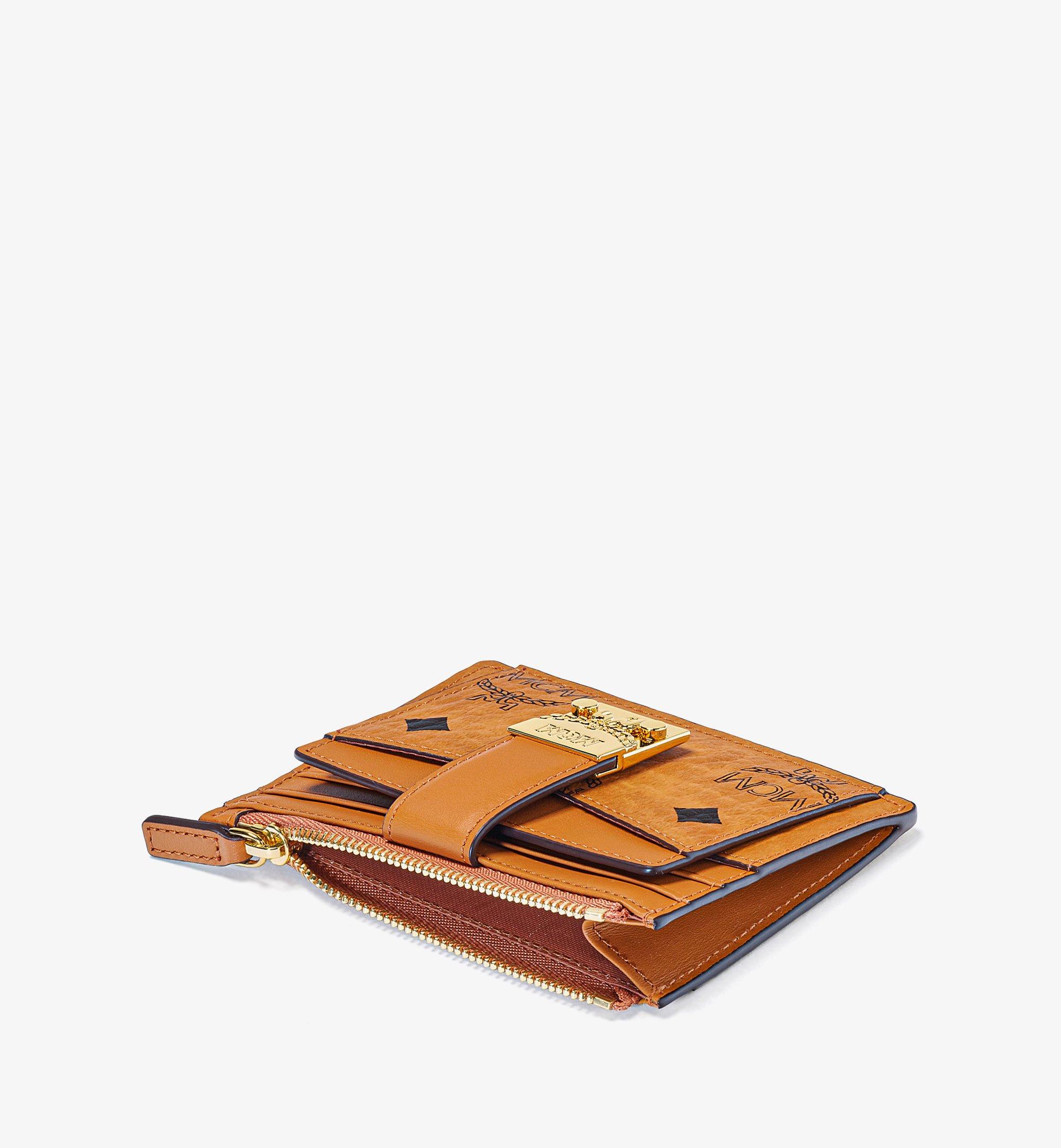 Mini Tracy Zip Card Case in Visetos Cognac | MCM ®US