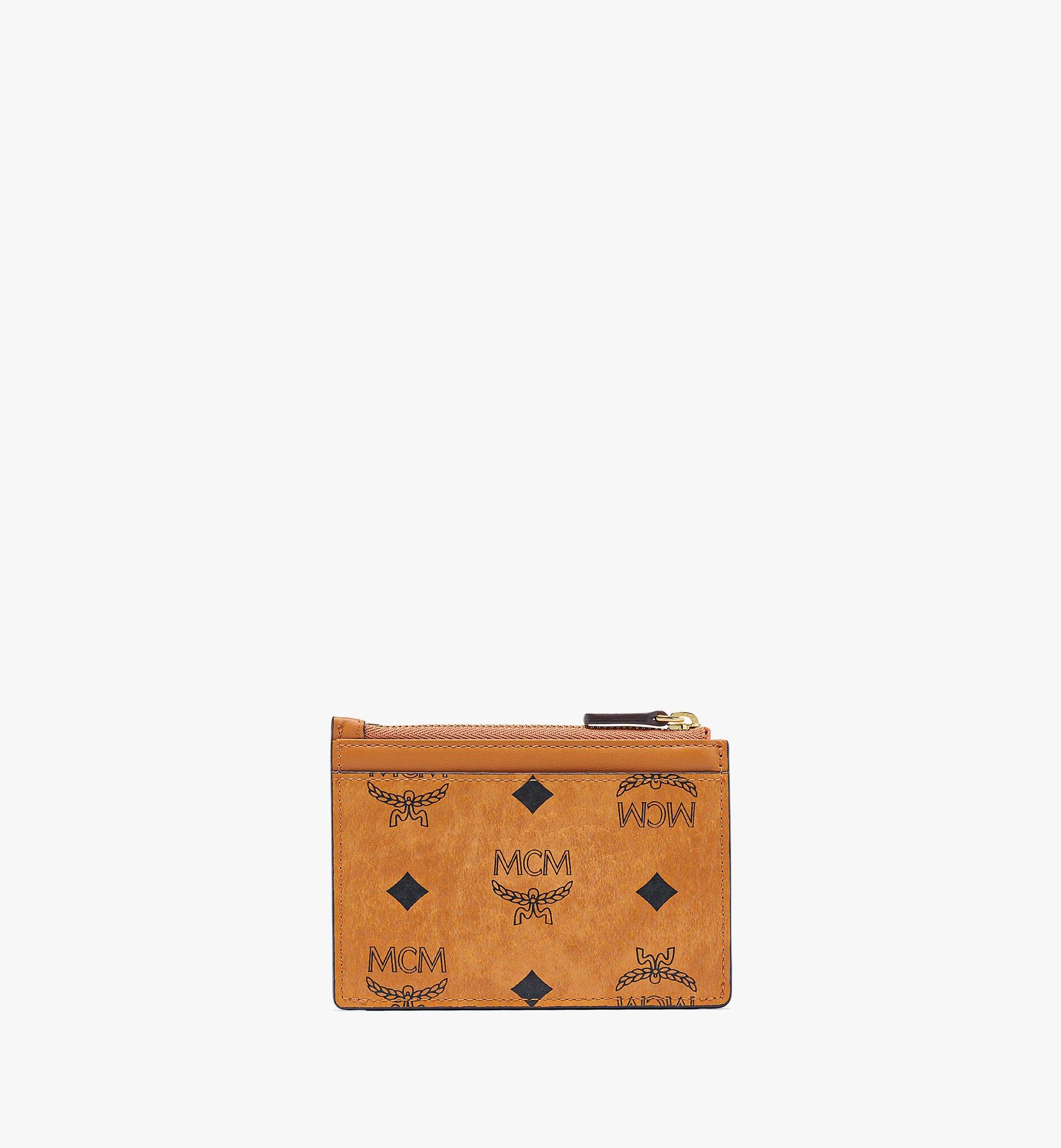 Mini Tracy Zip Card Case in Visetos Cognac | MCM ®US