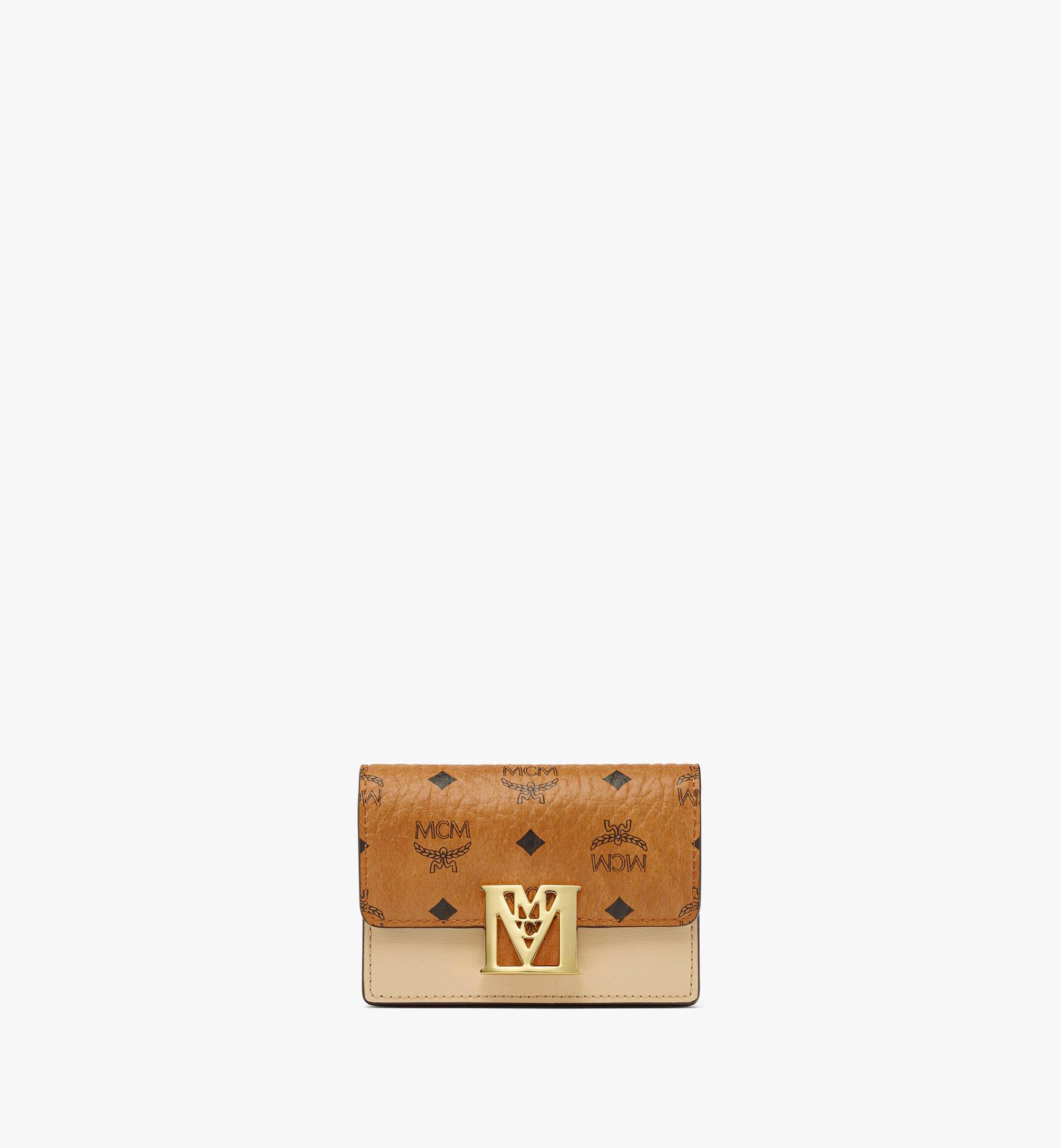 MCM Travia Visetos风琴式卡片钱包 Beige MYACALM02IW001 更多视角 1