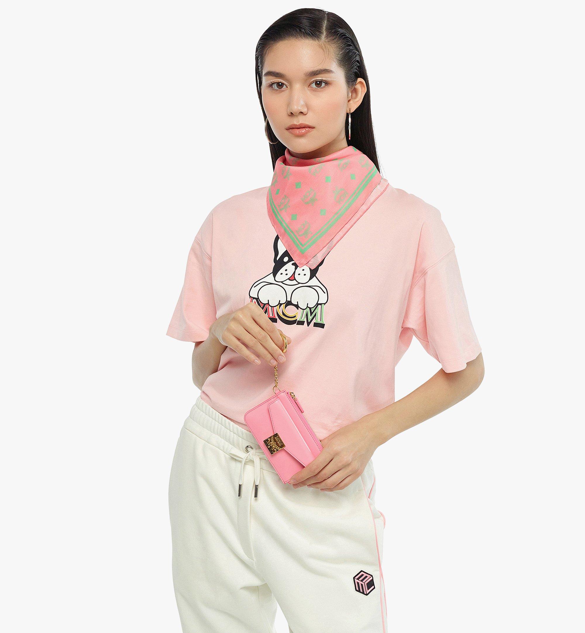 Mini Tracy Zip Card Case in Spanish Leather Pink MCM ®SG