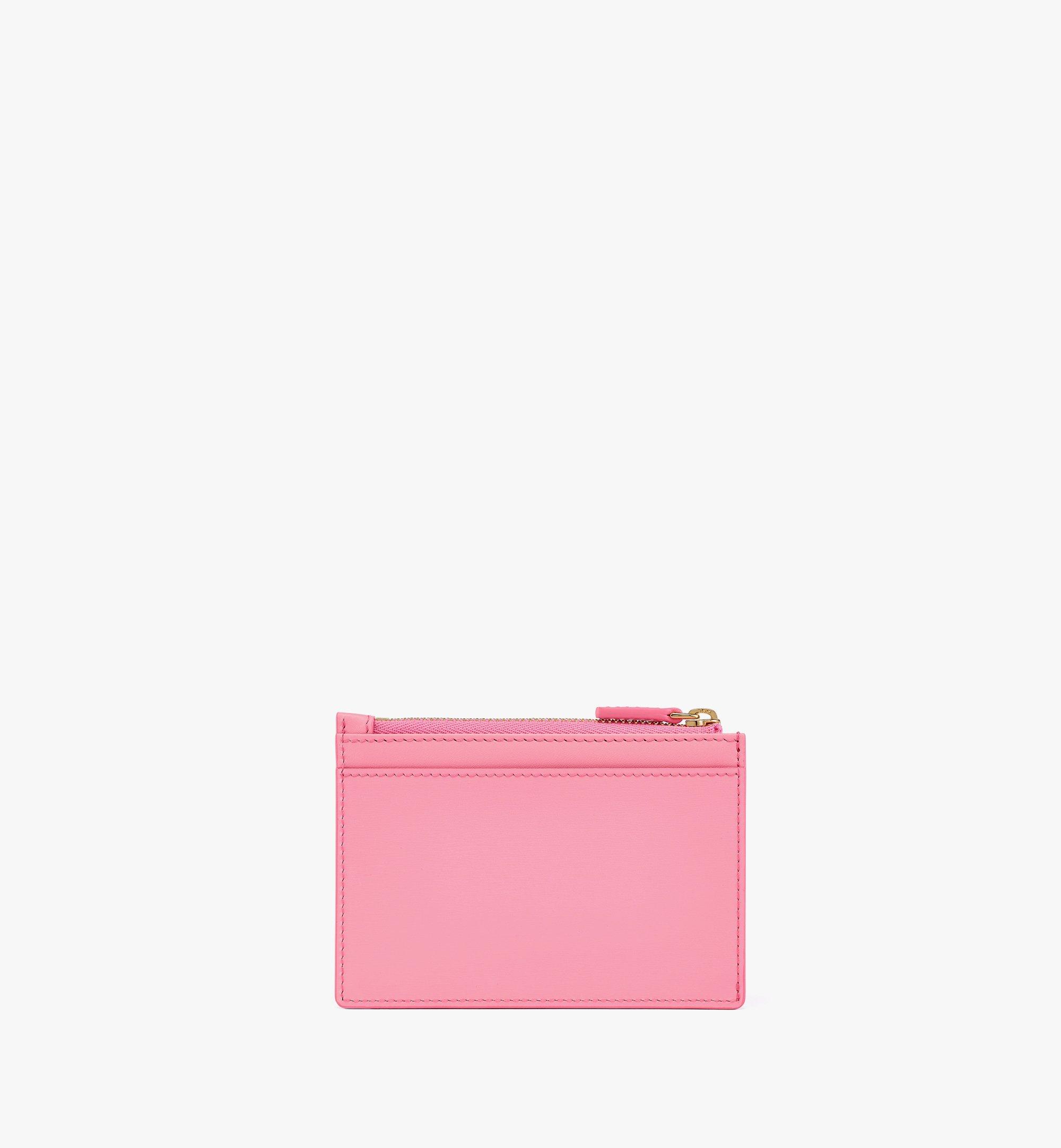 MCM Patricia Card Case in Spanish Leather Pink MYACSPA02QV001 Alternate View 2