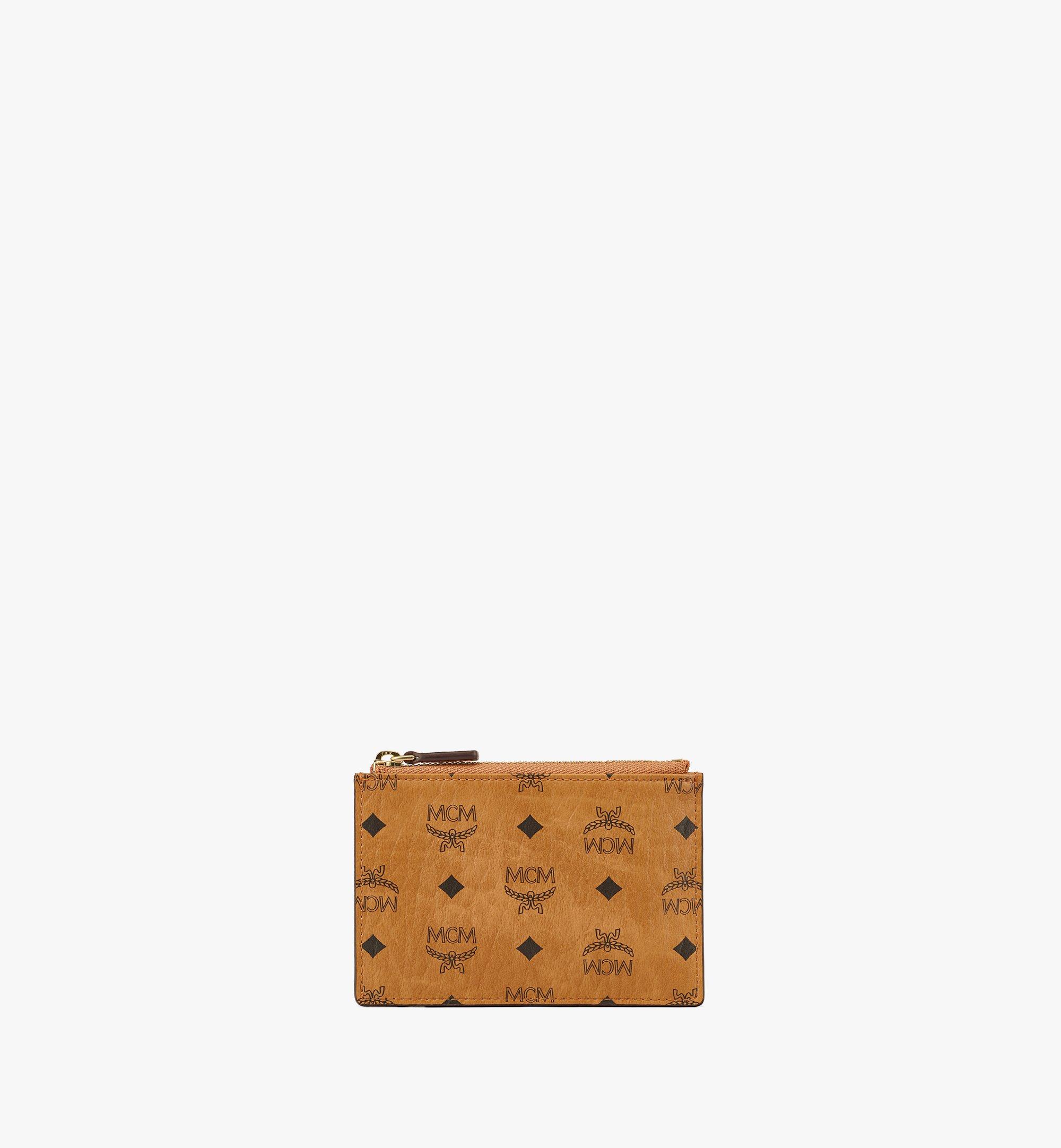 One Size Aren Zip Card Case in Visetos Cognac | MCM ®JP