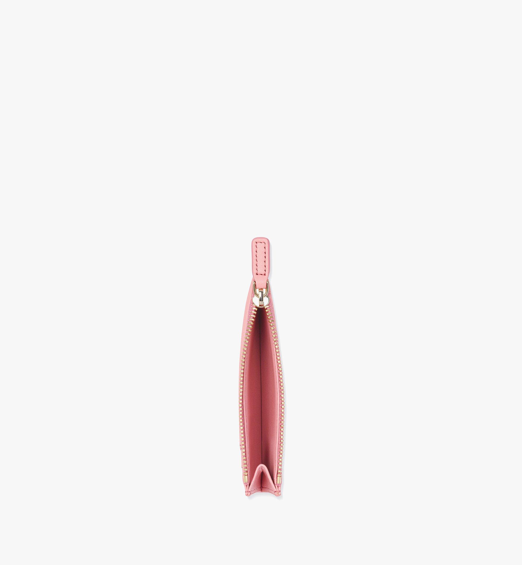 MCM Aren Zip Card Case in Visetos Pink MYADSTA02QZ001 Alternate View 1