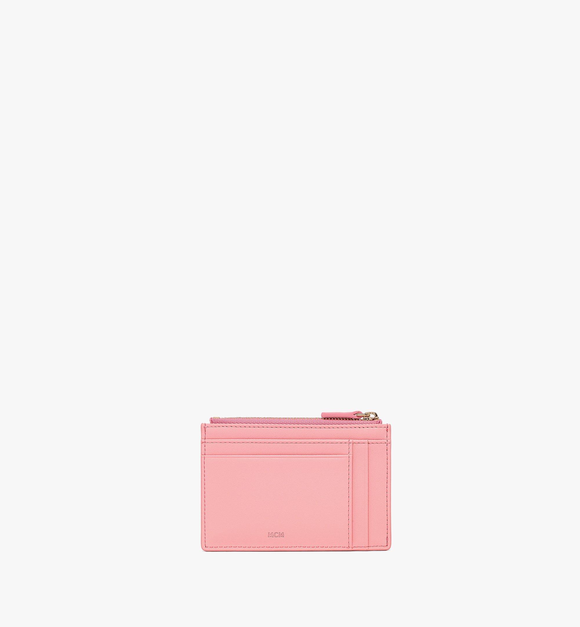 MCM Aren Zip Card Case in Visetos Pink MYADSTA02QZ001 Alternate View 2
