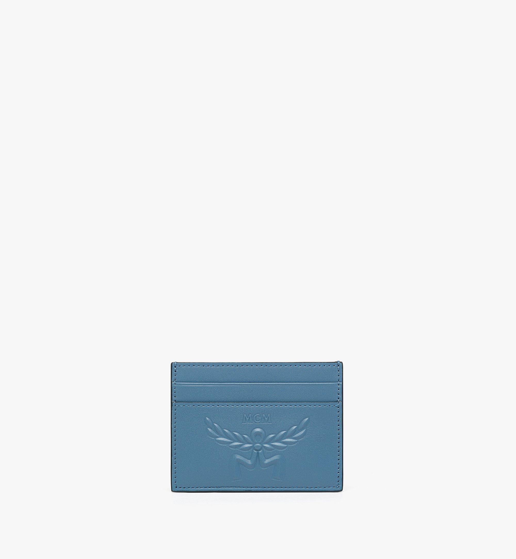 MCM Himmel カードケース - ローレル カーフレザー Blue MYAEAAC01E4001 ほかの角度から見る 1