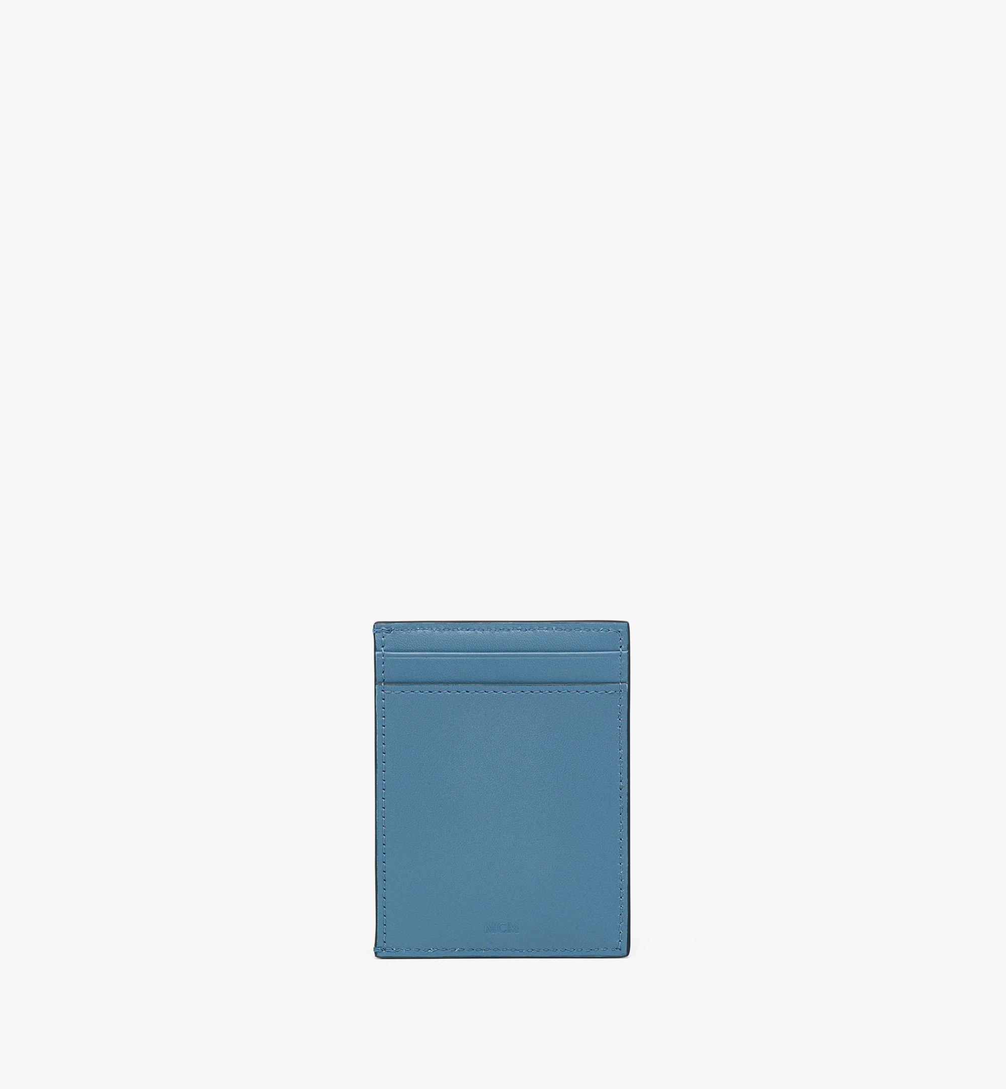 MCM Himmel カードケース - ローレル カーフレザー Blue MYAEAAC01E4001 ほかの角度から見る 2