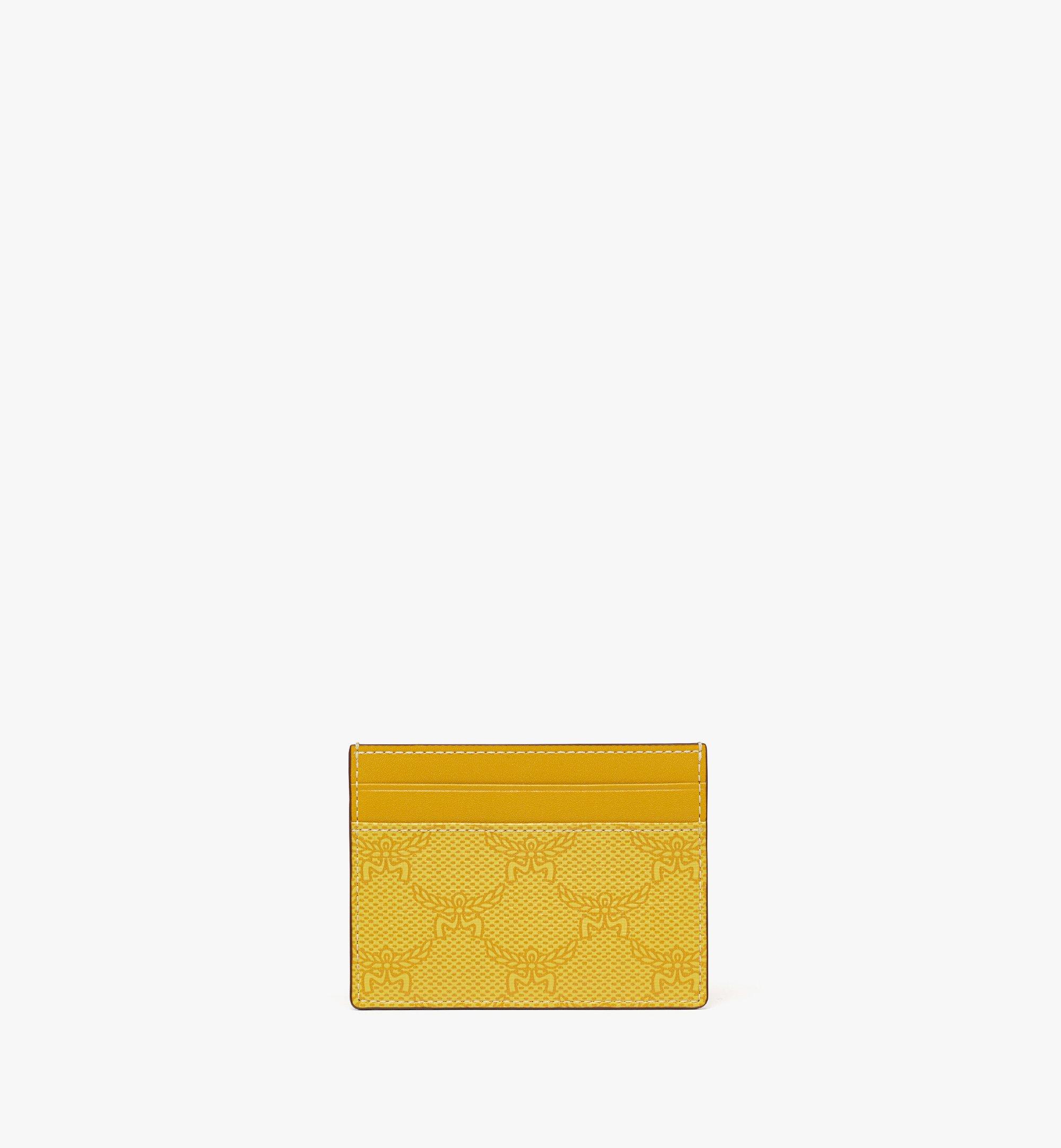 Authentic MCM neon yellow mini store cardcase $160+ tax