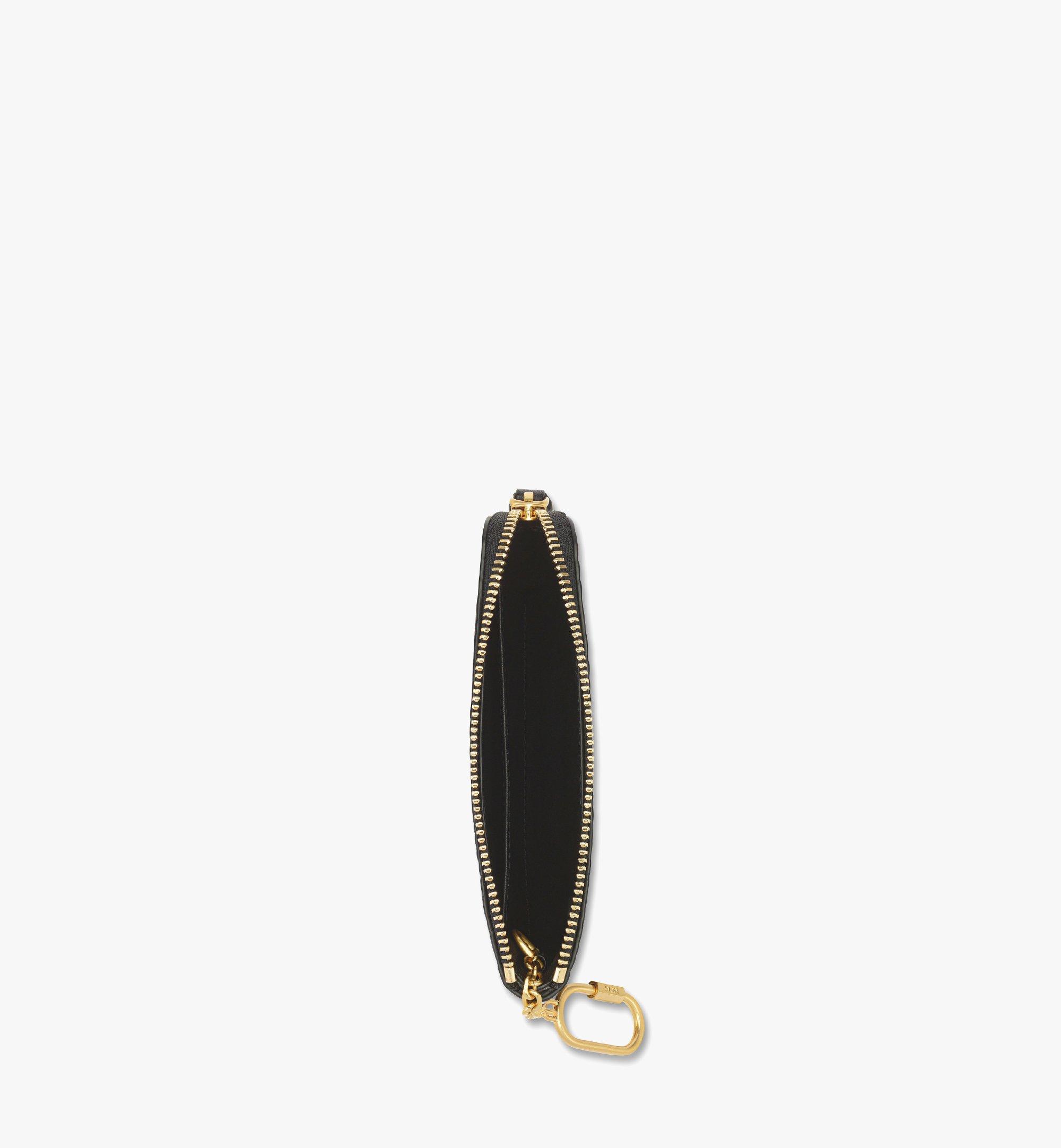 MCM Aren Card Pouch in Visetos Black MYAFATA01BK001 Alternate View 1