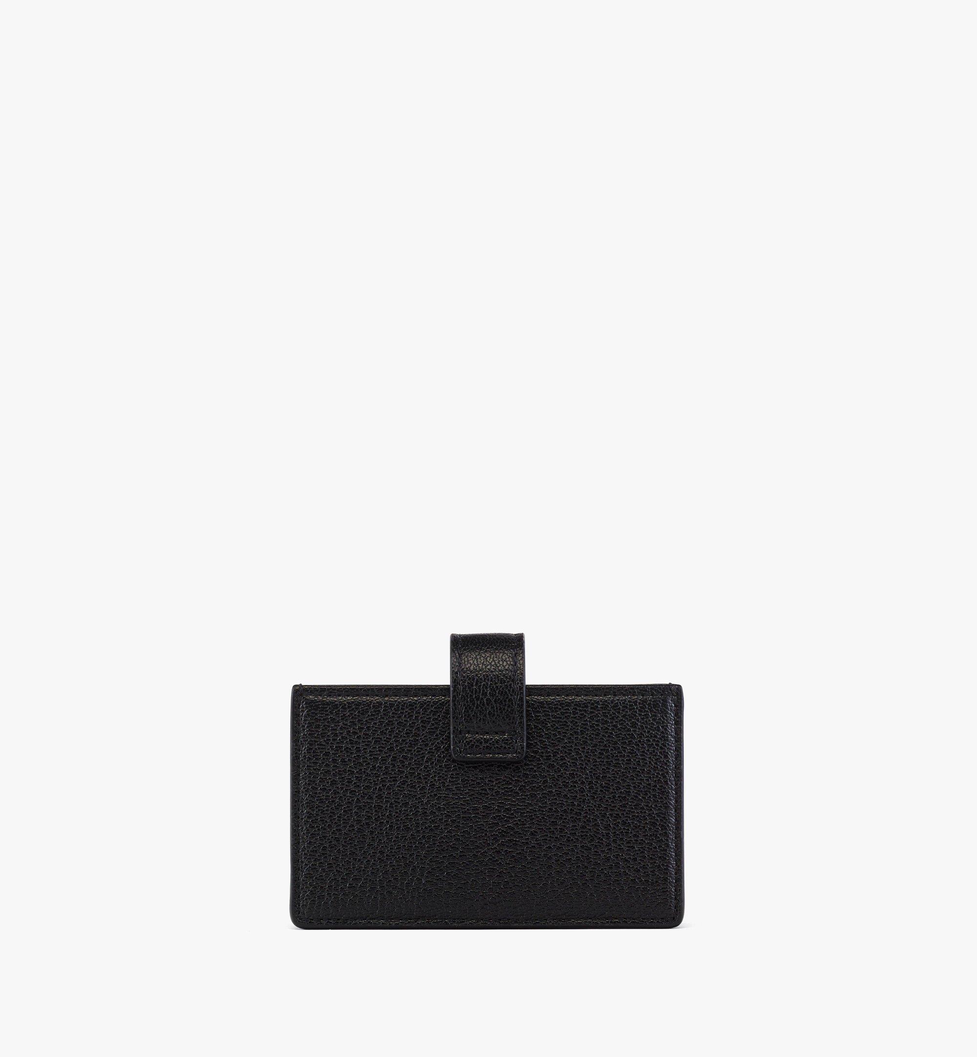 MCM Aren Brass Plate Card Wallet Black MYAFATA02BK001 Alternate View 2