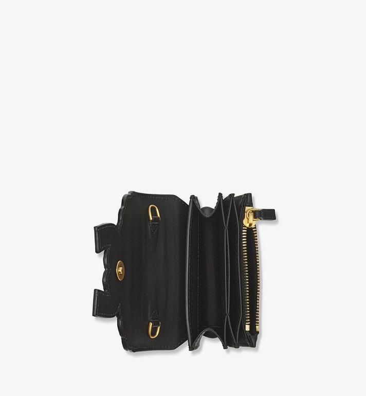 Small Himmel Laurel Chain Wallet in Patent Leather Black Small Himmel Laurel Chain Wallet in Patent Leather Black