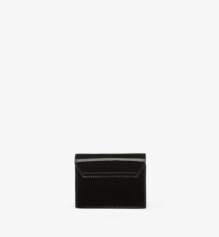Small Himmel Laurel Chain Wallet in Patent Leather Black Small Himmel Laurel Chain Wallet in Patent Leather Black