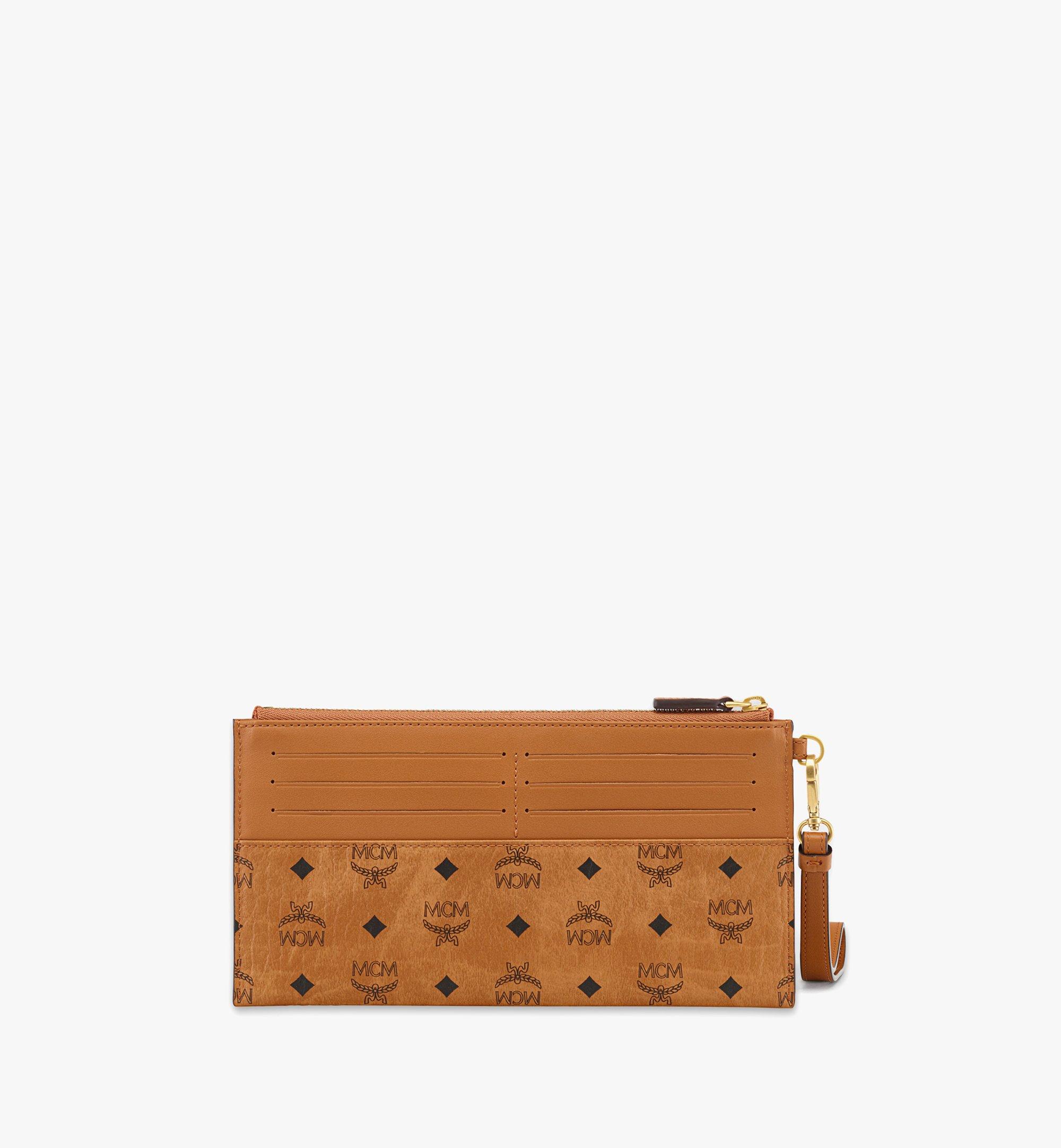 MCM Aren Wristlet Pouch in Visetos Cognac MYAFSTA01CO001 Alternate View 2