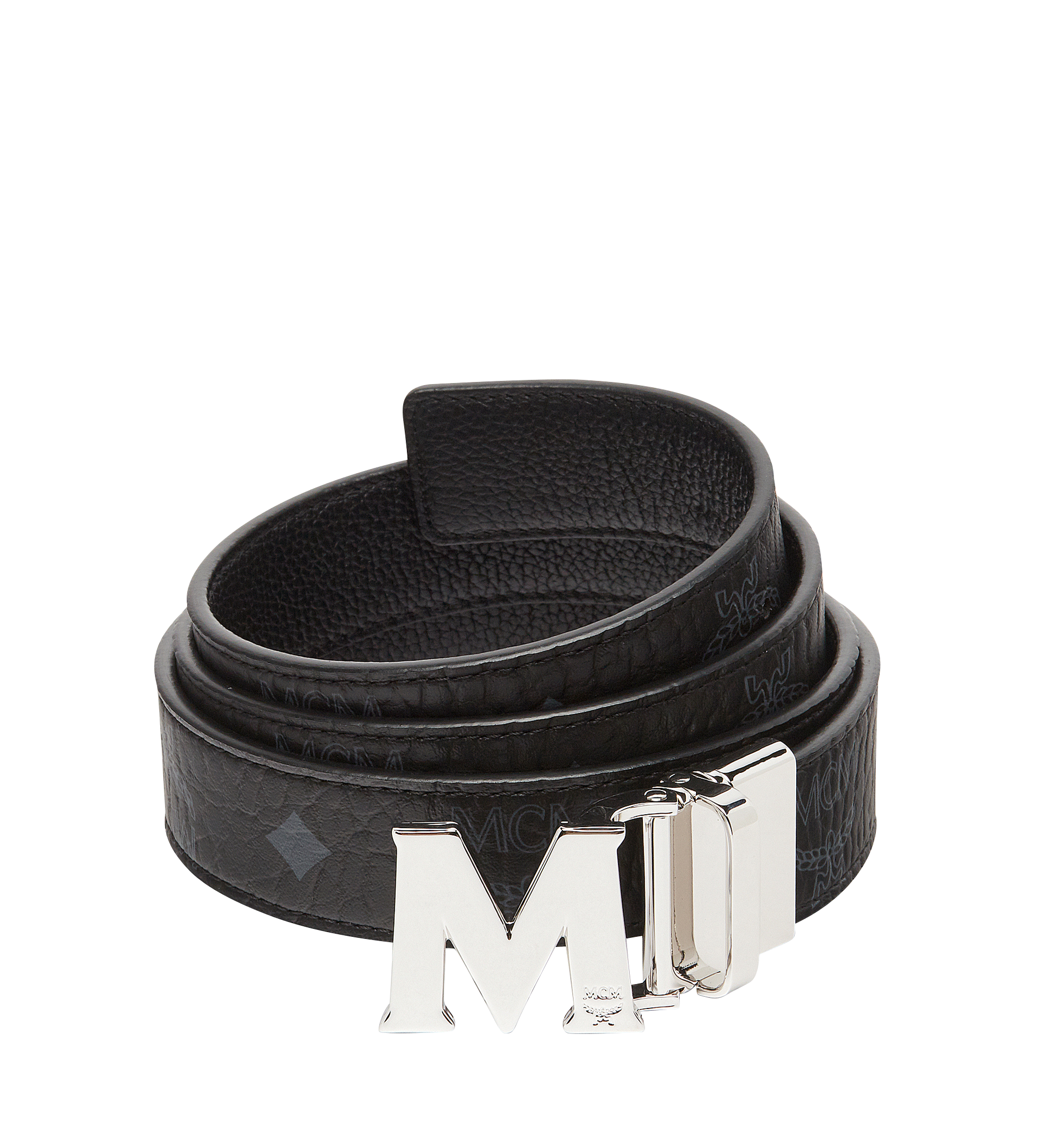 MCM Claus M Reversible Belt 1.2" in Visetos Black MYB7AVC10BK001 Alternate View 1