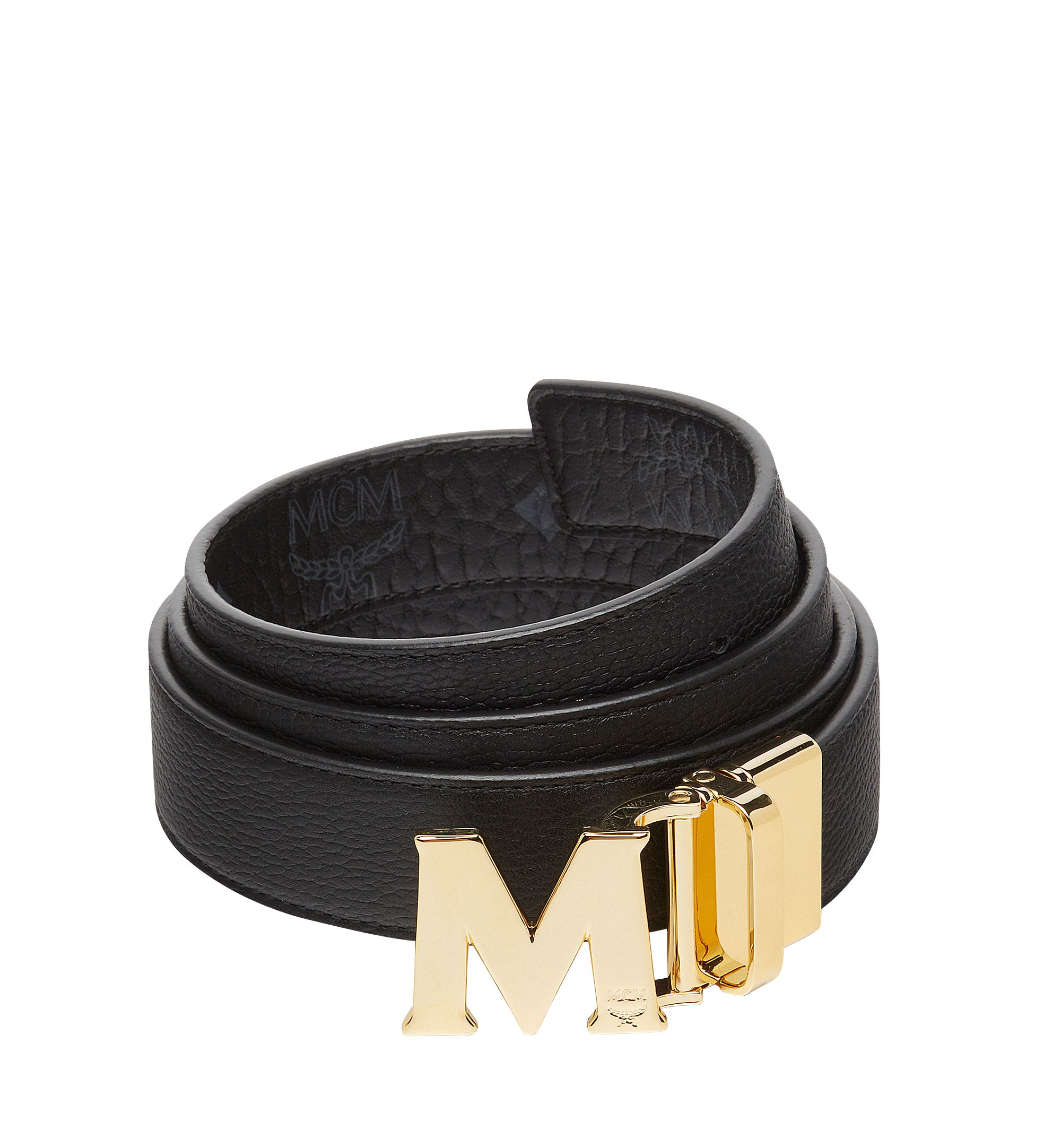 MCM Claus M Reversible Belt 3 cm in Visetos Black MYB7SVC09BK001 Alternate View 1