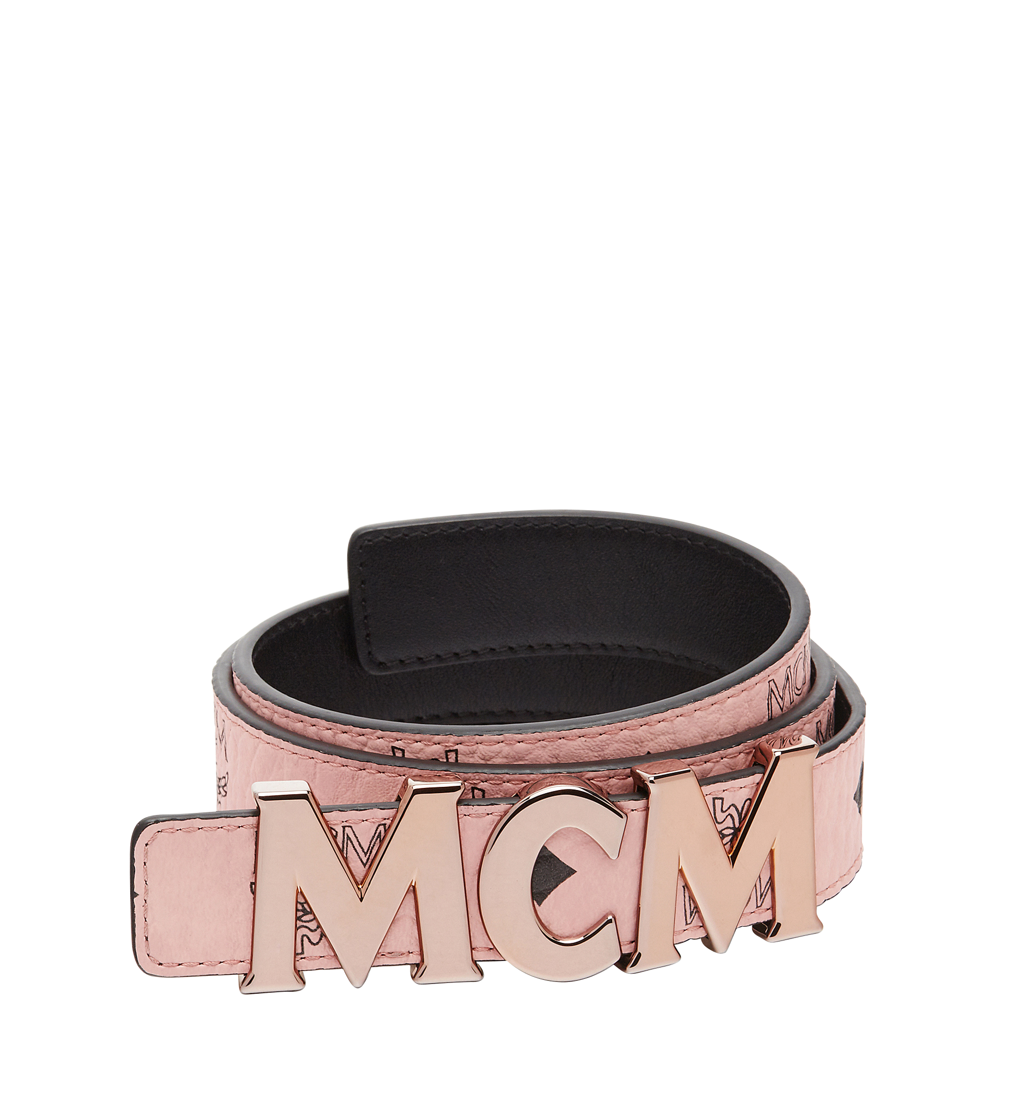 MCM MCM Letter Belt 1.2" in Visetos Pink MYB8SMM11PZ100 Alternate View 1