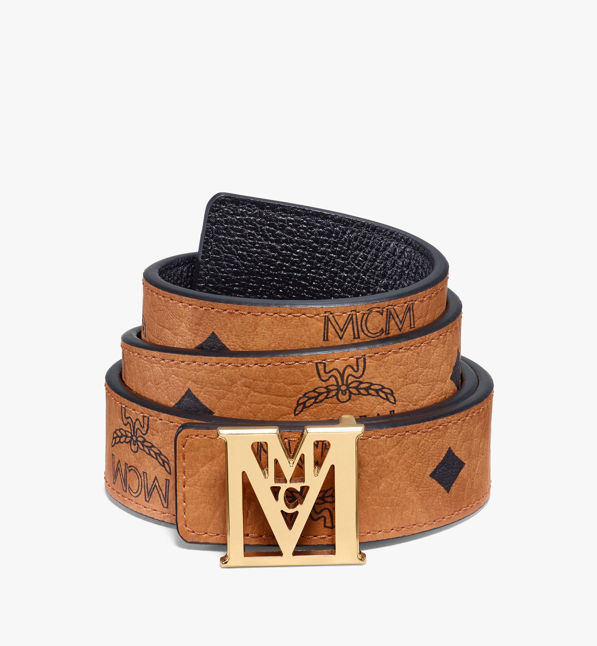 pink mcm belt