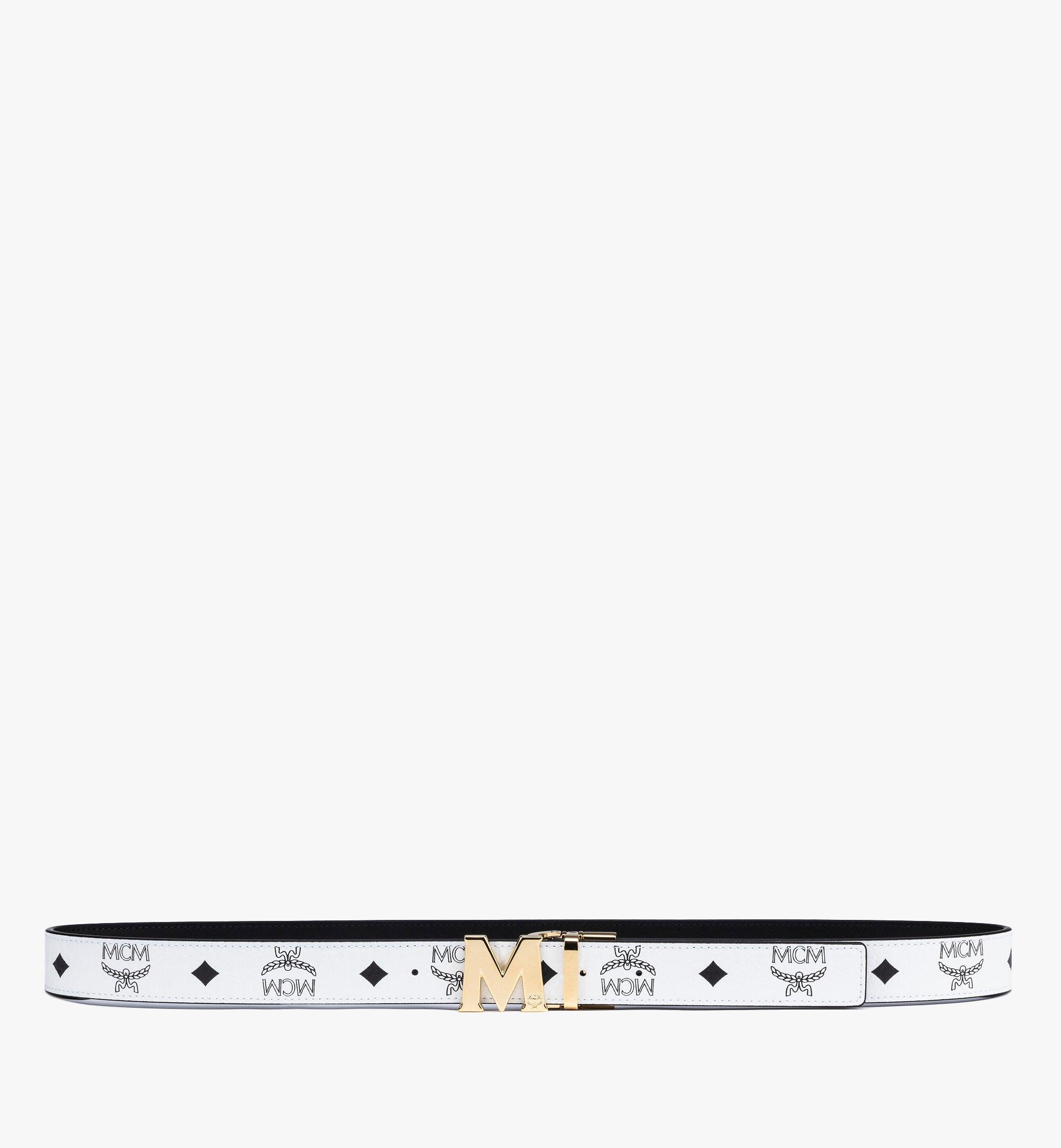 MCM Claus M Reversible Belt 1" in Visetos White MYBAAVI02WT001 Alternate View 2