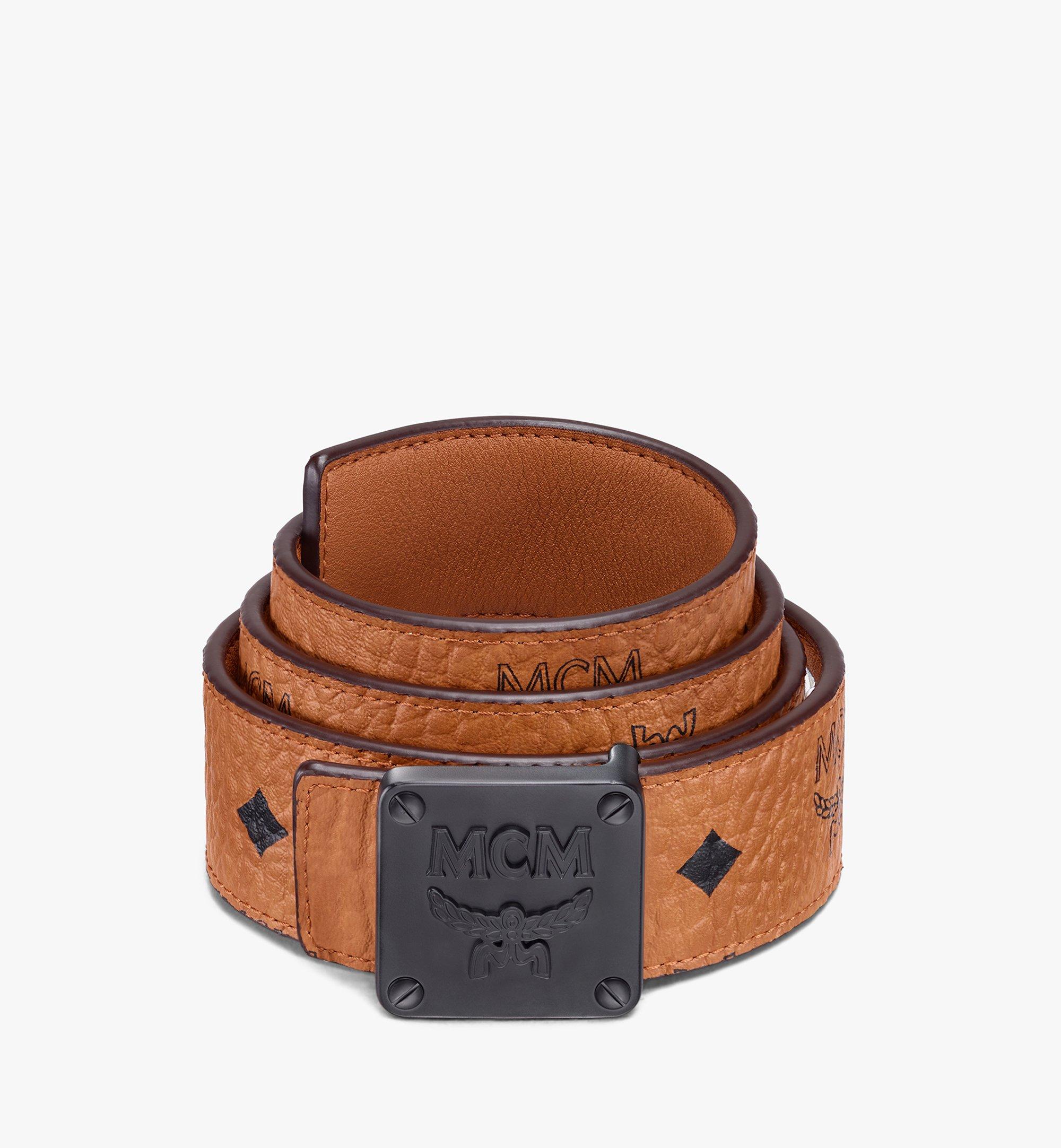cognac mcm belt