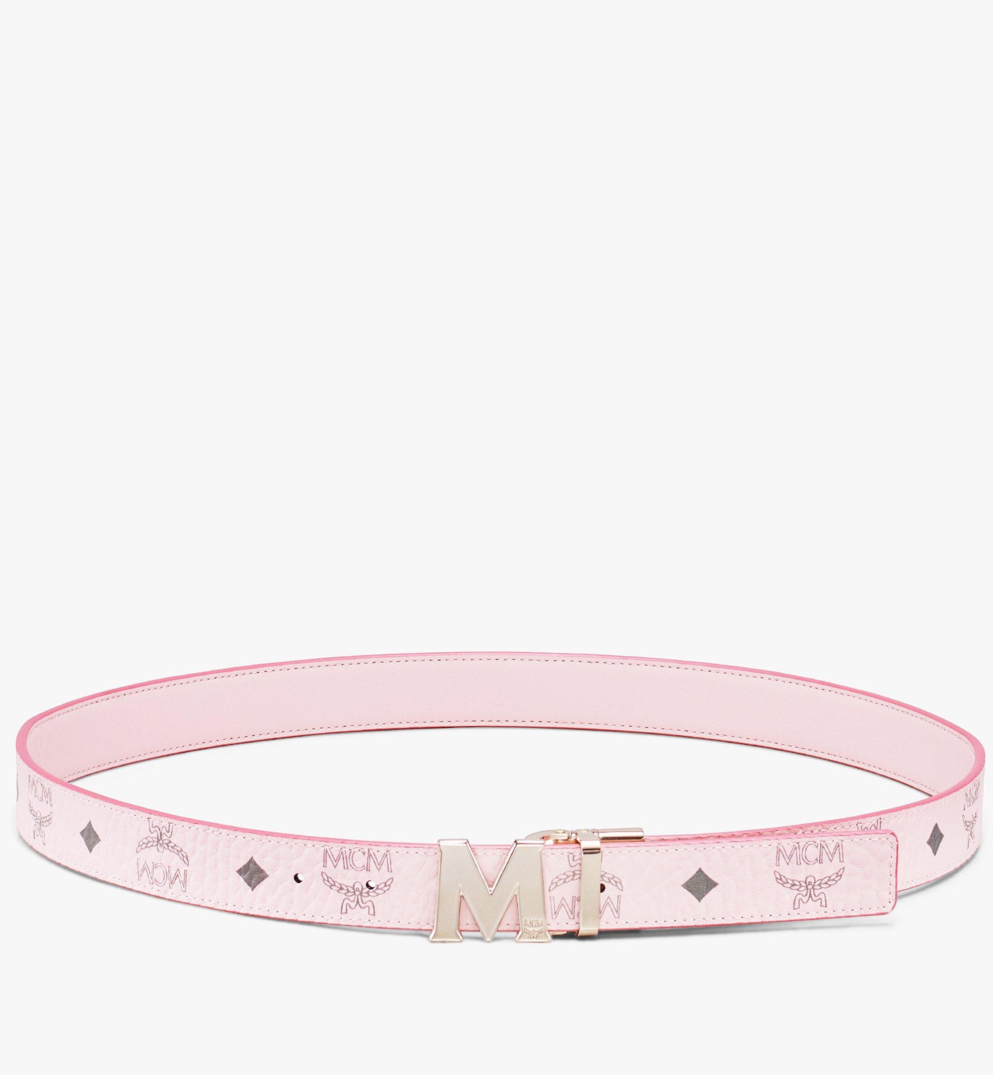 One Size Claus M Reversible Belt 1" in Visetos Powder Pink ...