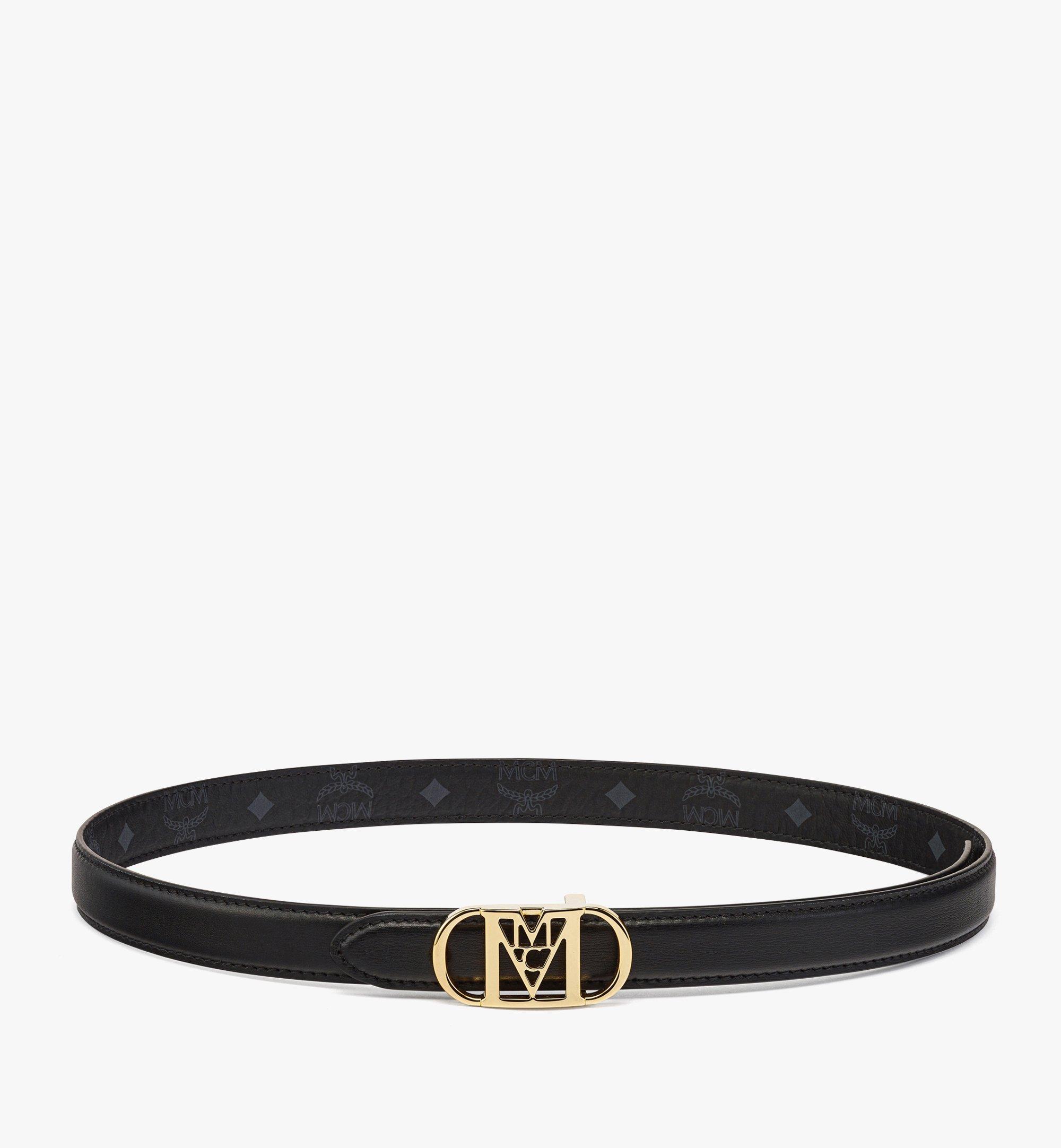 MCM Mode Travia 压纹皮革滑扣双面腰带 Black MYBCSLM03BK100 更多视角 2