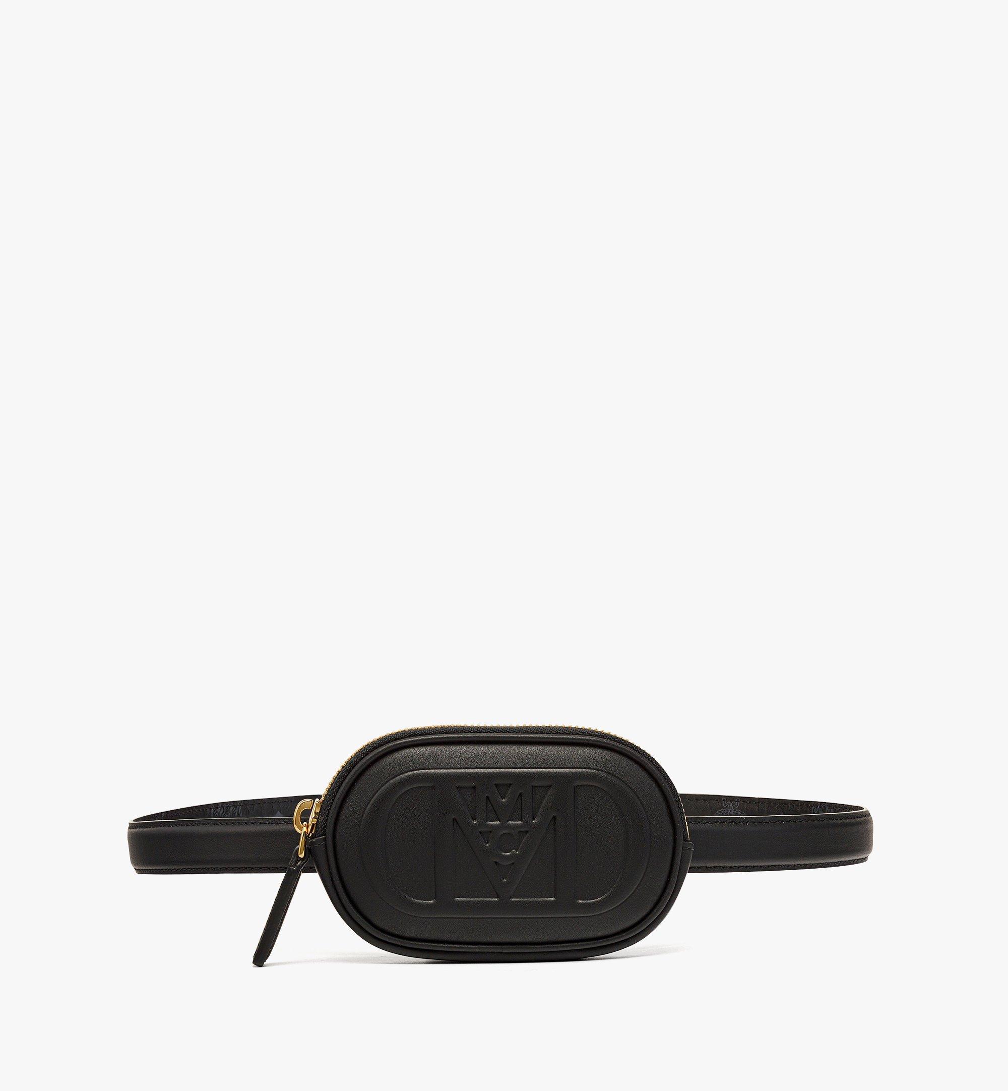 Mode Travia Belt w/ Zip Pouch in Nappa Leather