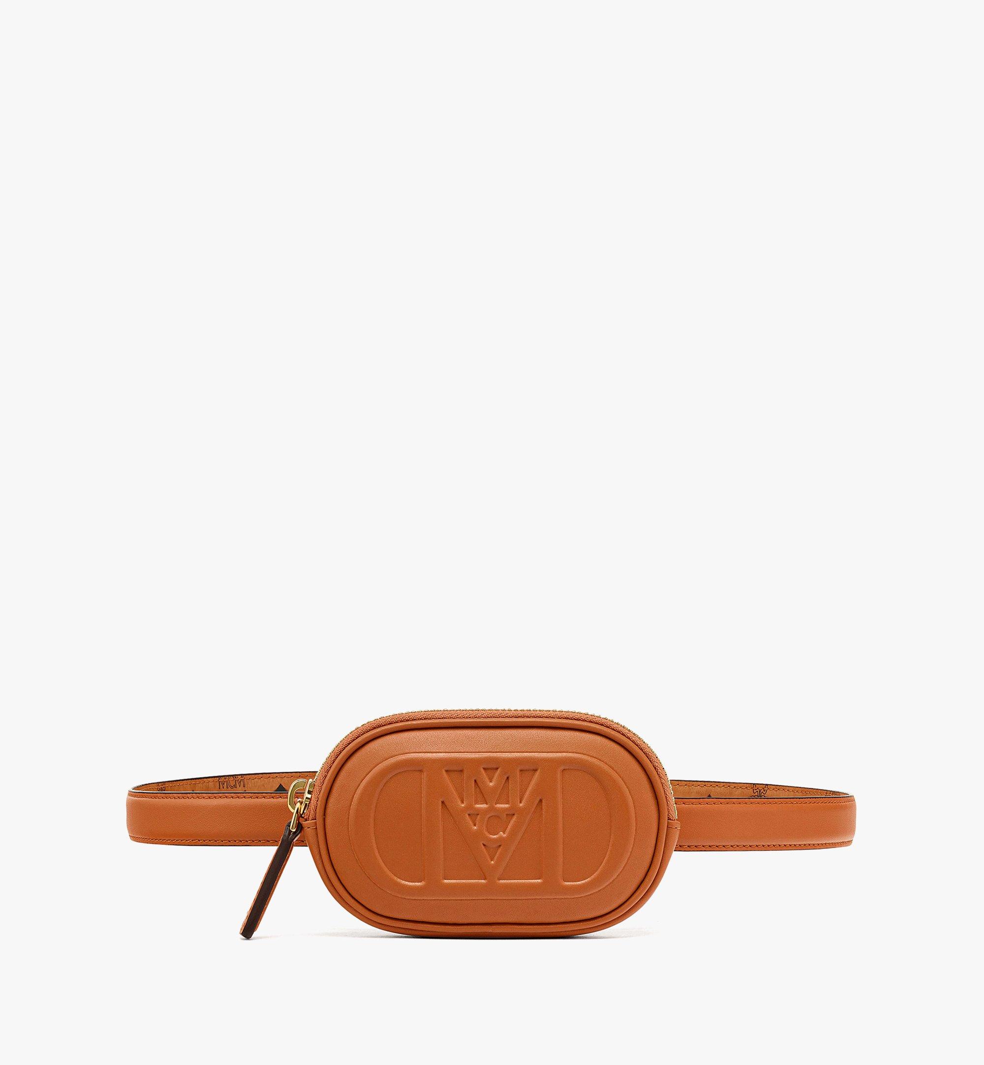 Mode Travia Gürtel mit Reissverschluss-Pouch aus Nappaleder