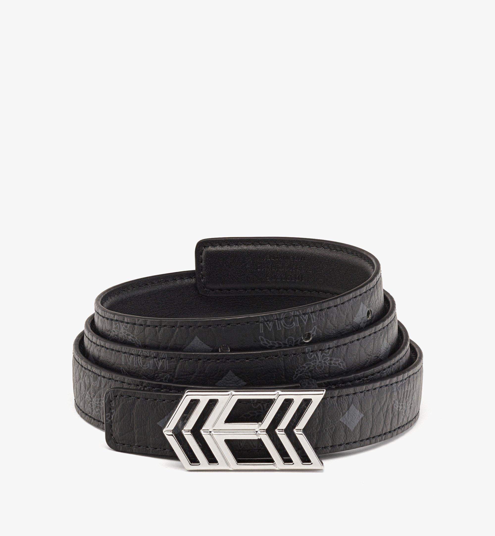 Black mcm belt clearance mens