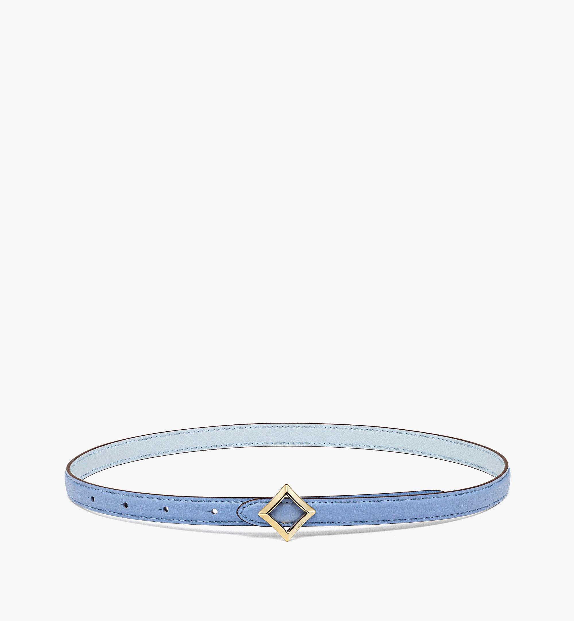 MCM Reversible Diamond Buckle Belt in Nappa Leather Blue MYBESAK04L8085 Alternate View 1