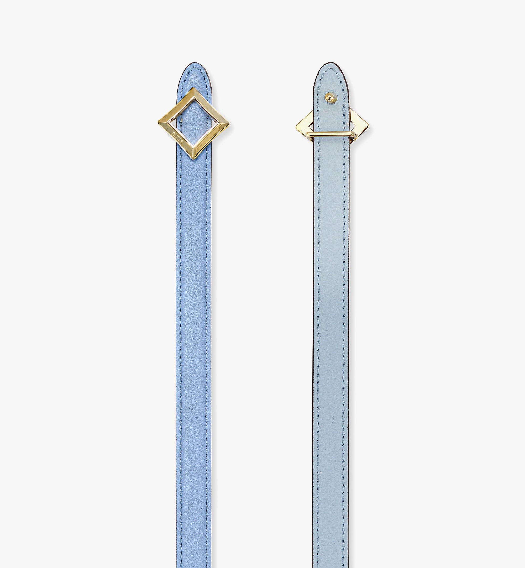 MCM Reversible Diamond Buckle Belt in Nappa Leather Blue MYBESAK04L8085 Alternate View 1