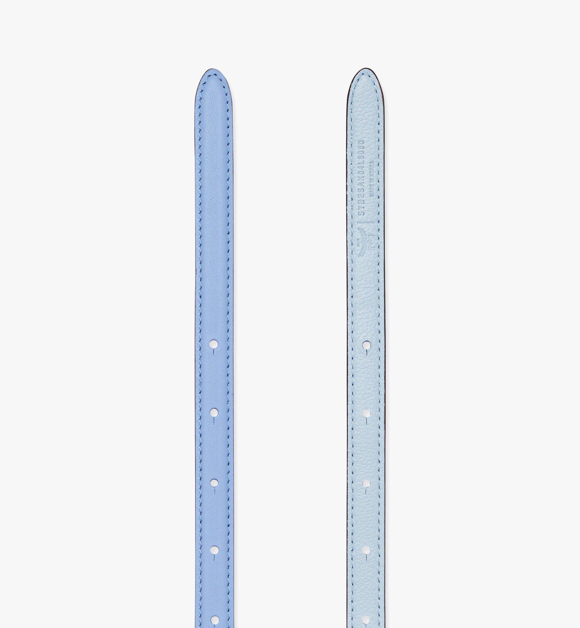 MCM Reversible Diamond Buckle Belt in Nappa Leather Blue MYBESAK04L8085 Alternate View 2