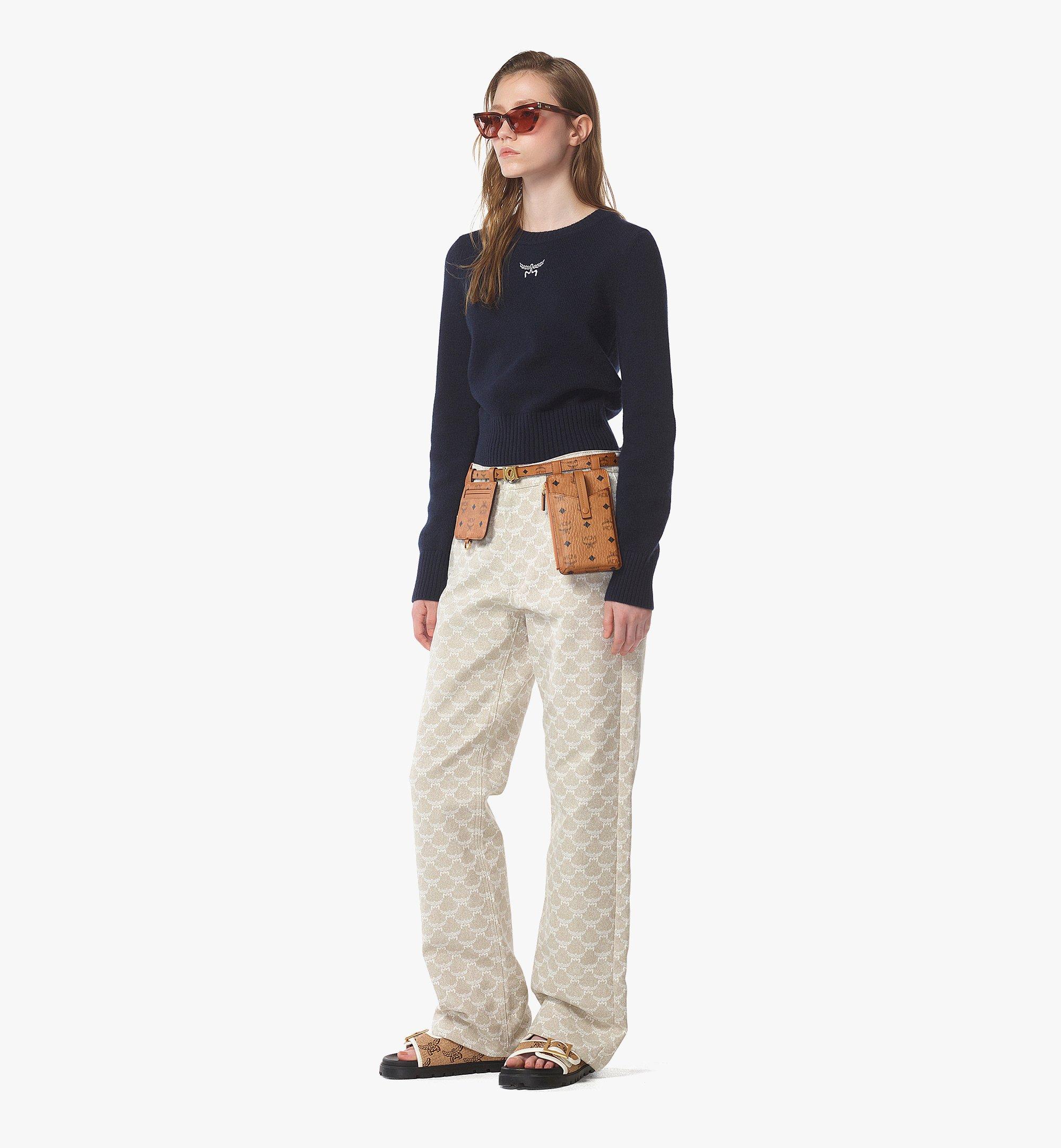 MCM M-Art Pouch Belt in Visetos Cognac MYBFSTA01CO100 Alternate View 2