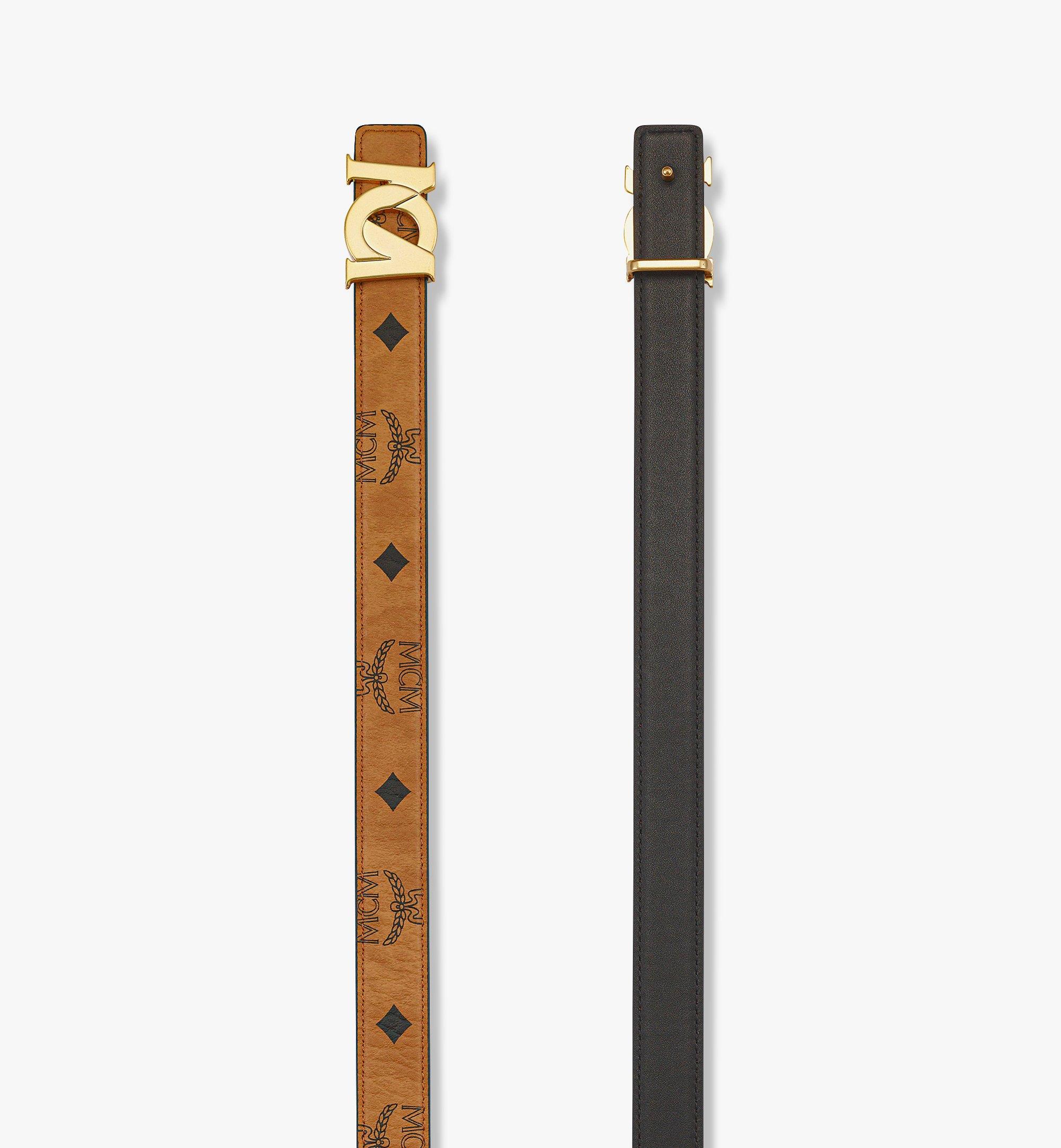 MCM M-Art Belt 1” in Visetos Cognac MYBFSUM01CO090 Alternate View 1