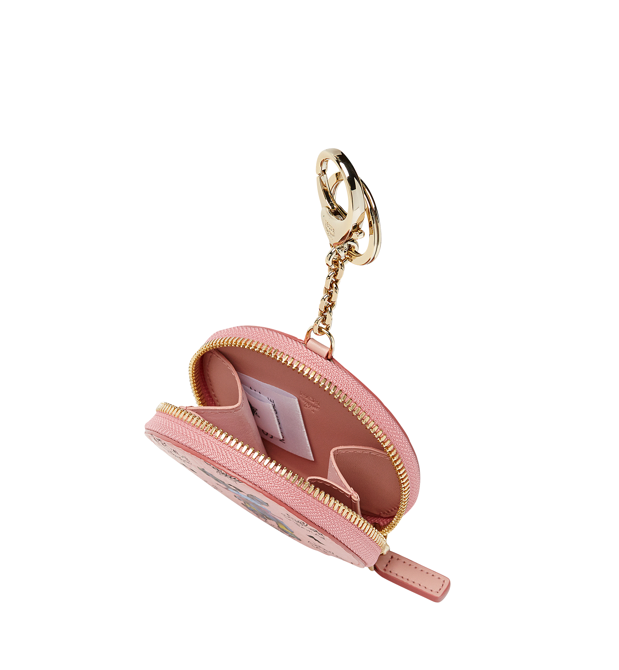 MCM Rabbit Coin Charm in Visetos Pink MYI8SXL27PZ001 Alternate View 3