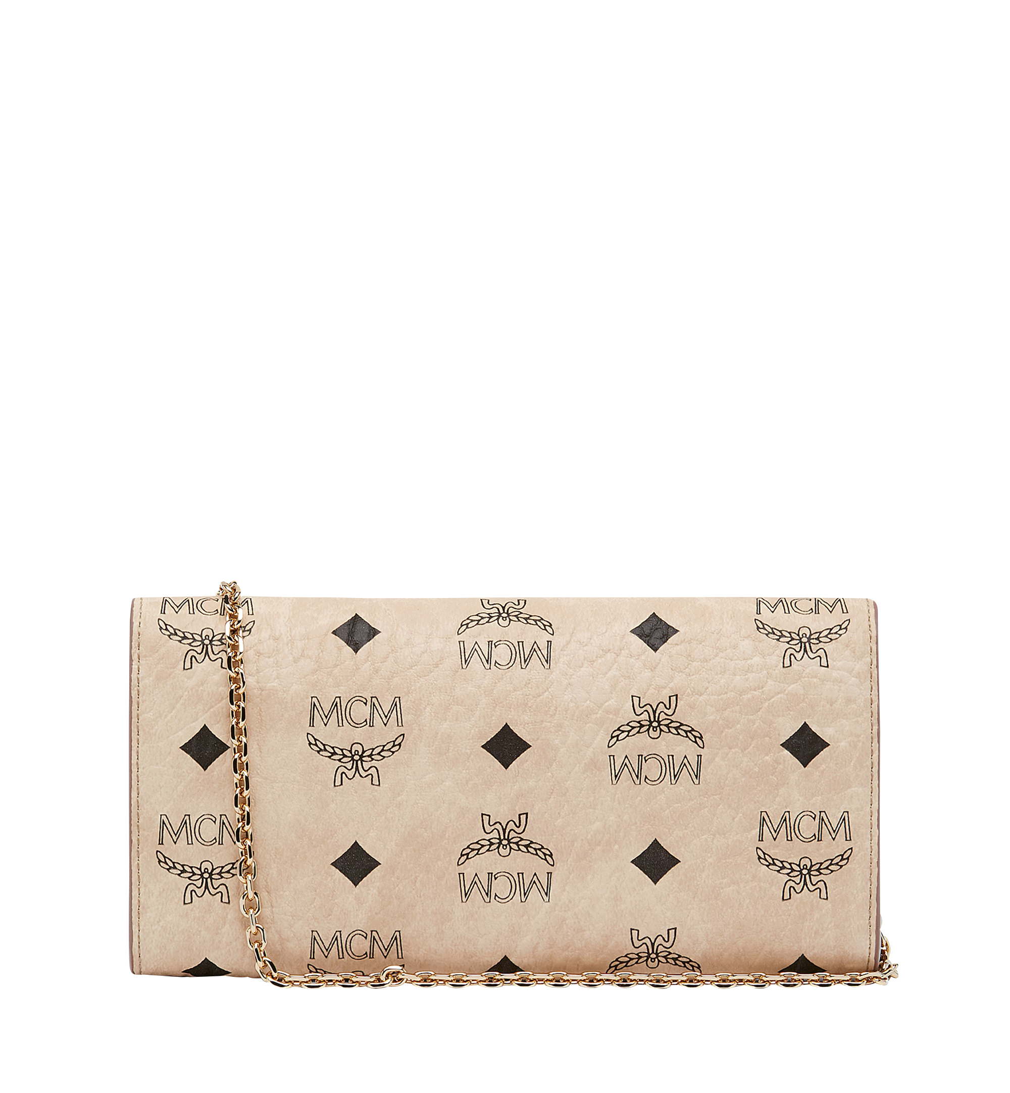 Beige discount mcm wallet