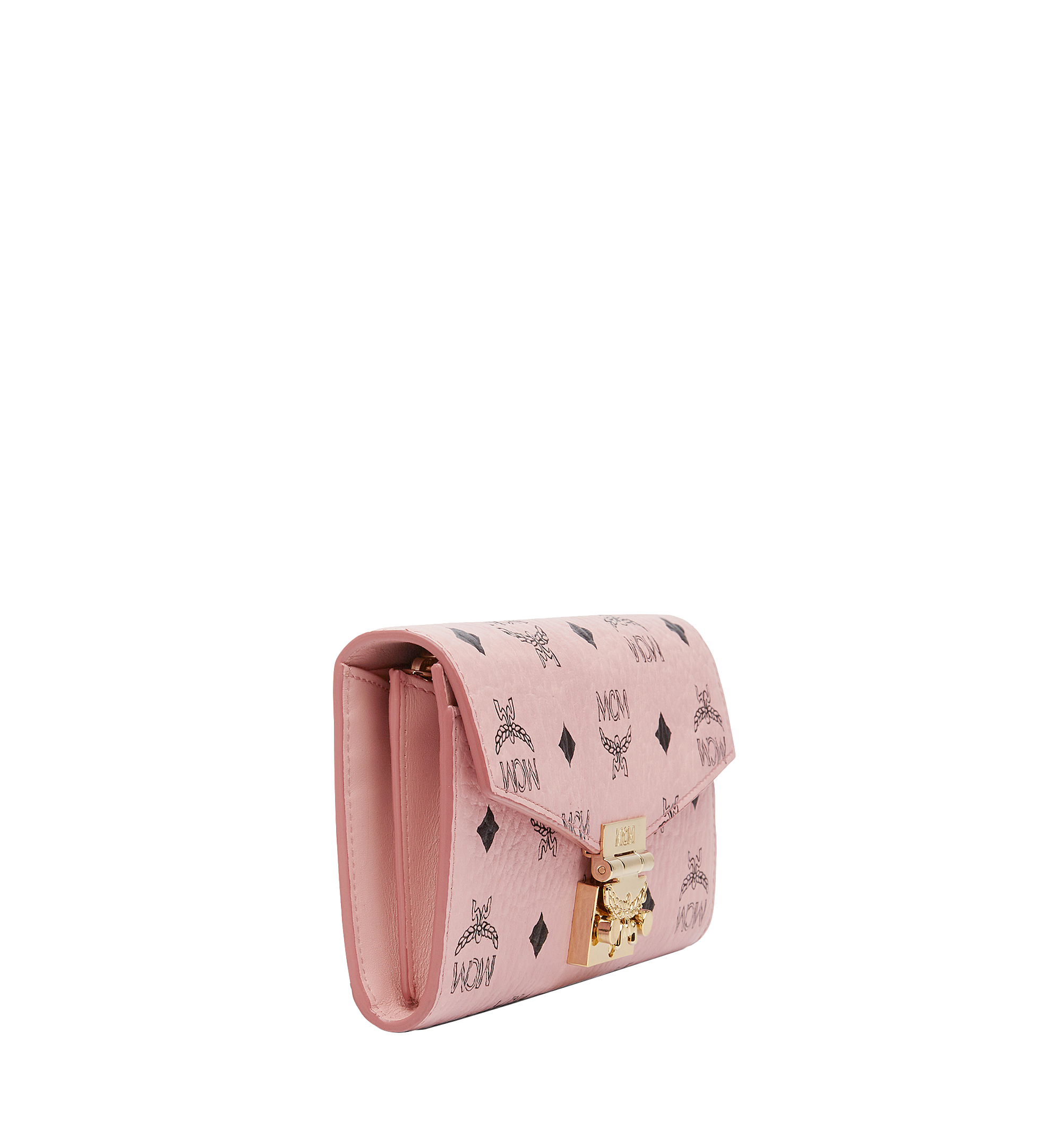 MCM Tracy Crossbody Wallet in Visetos Pink MYL7APA11PZ001 Alternate View 1